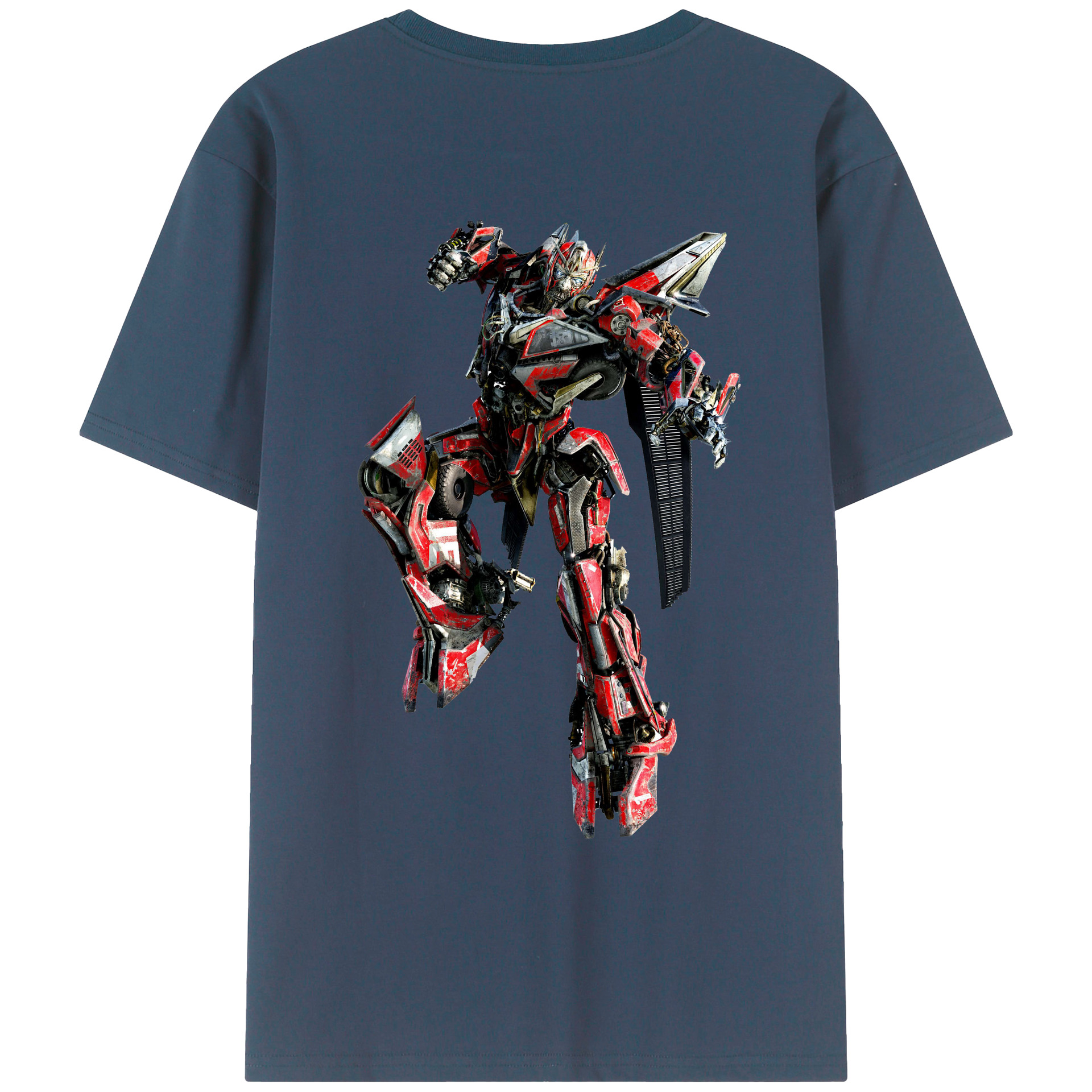 （画像用）  綿100％ メンズ半袖Tシャツ（バックプリント） 通気性