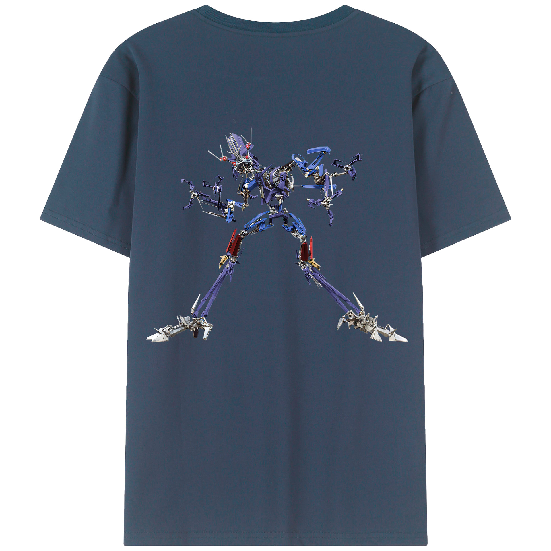 （画像用）  綿100％ メンズ半袖Tシャツ（バックプリント） 通気性