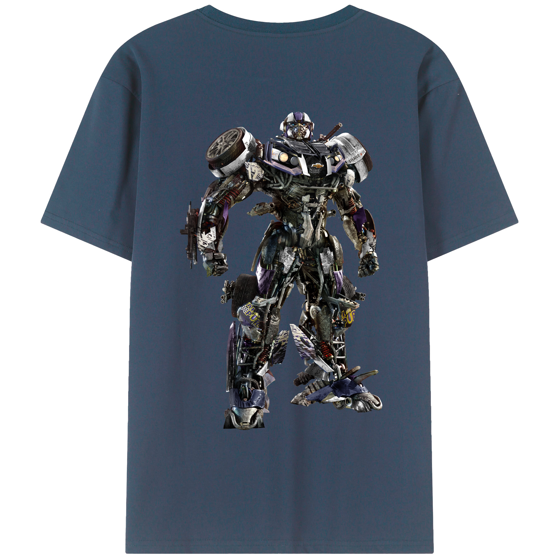 （画像用）  綿100％ メンズ半袖Tシャツ（バックプリント） 通気性
