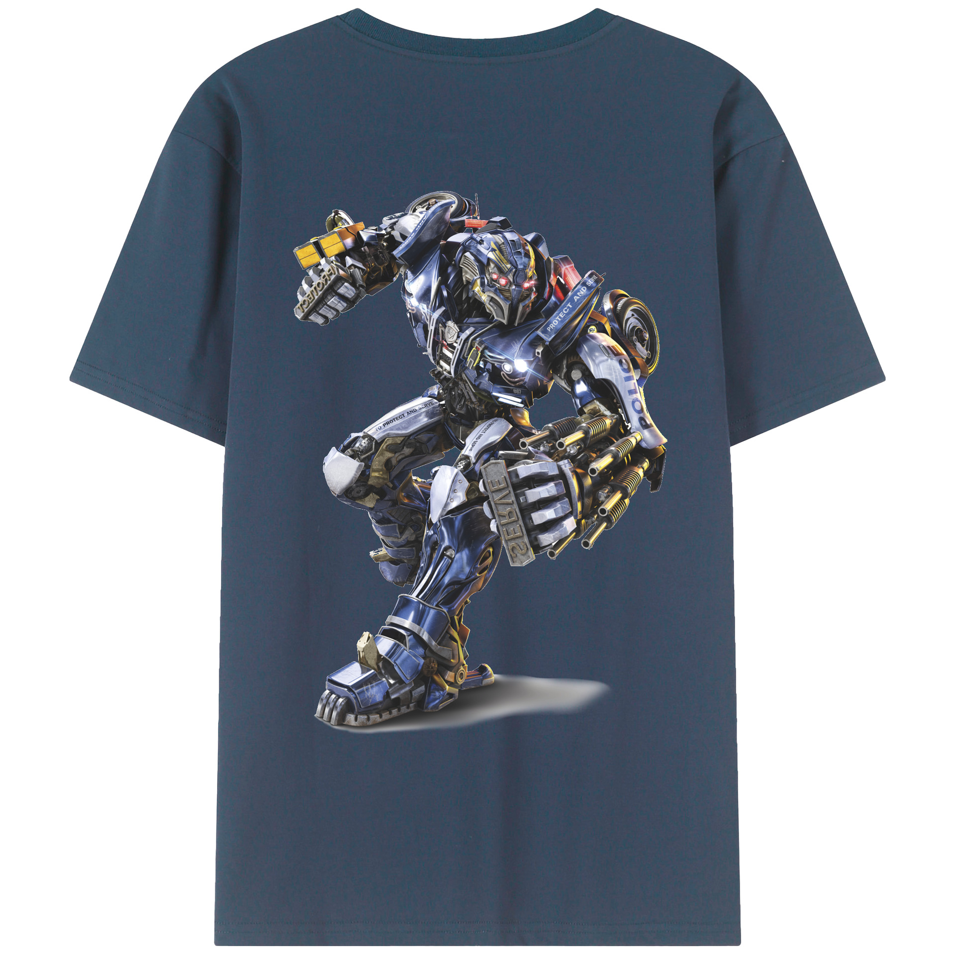（画像用）  綿100％ メンズ半袖Tシャツ（バックプリント） 通気性