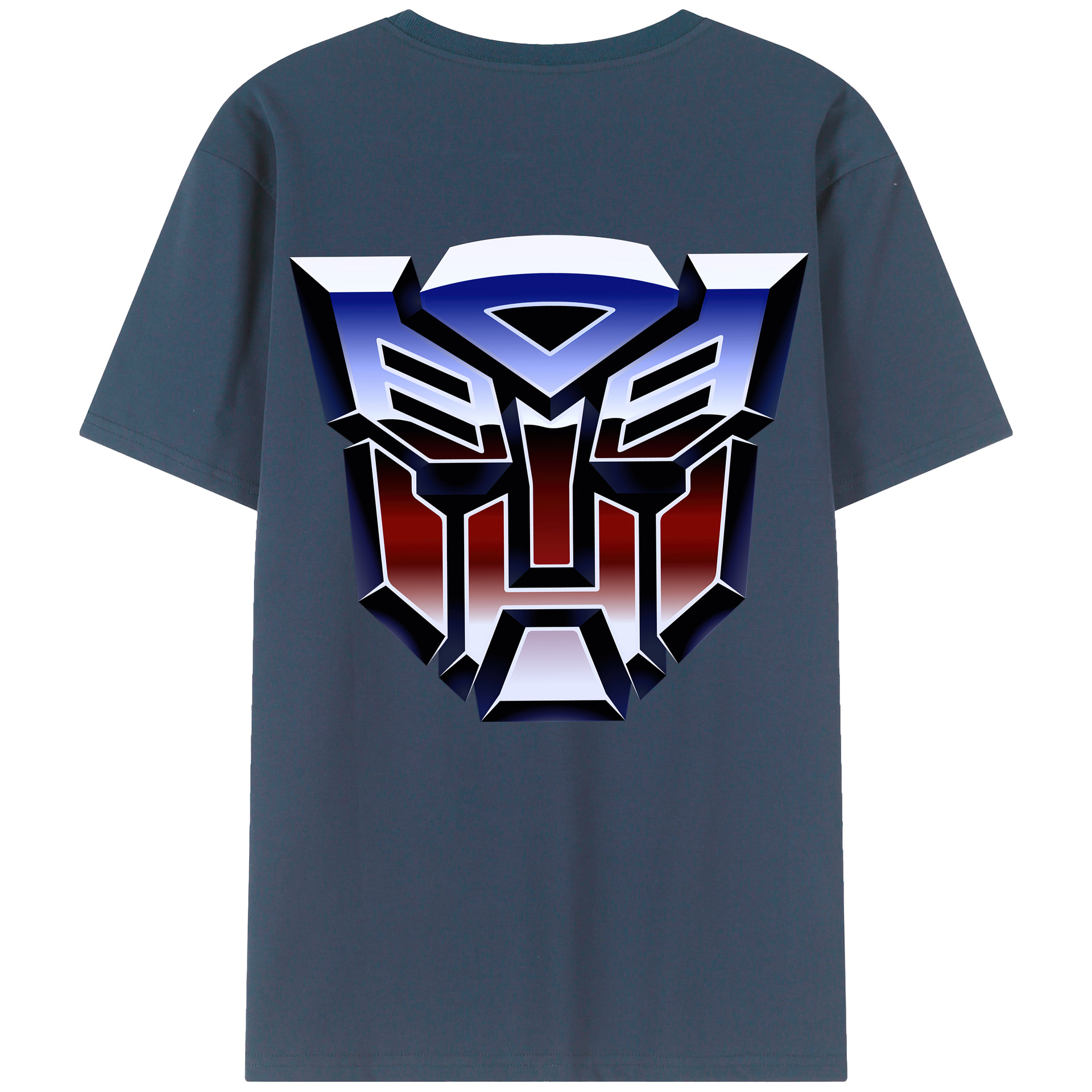 （画像用）  綿100％ メンズ半袖Tシャツ（バックプリント） 通気性