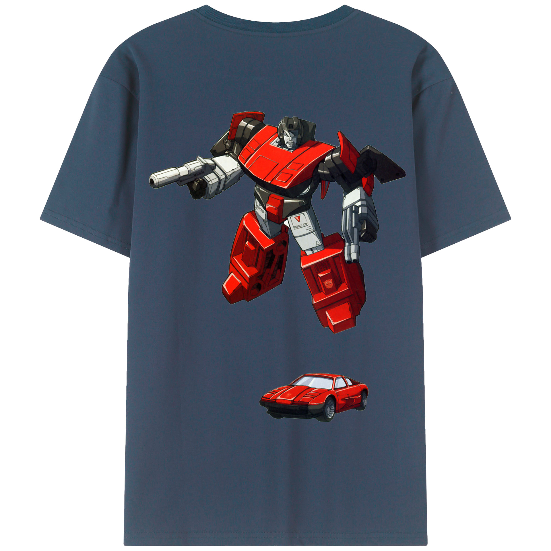 （画像用）  綿100％ メンズ半袖Tシャツ（バックプリント） 通気性