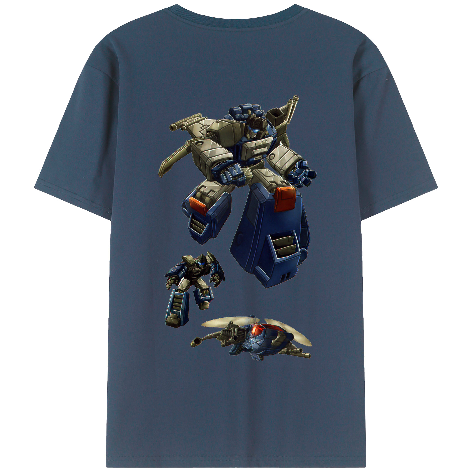 （画像用）  綿100％ メンズ半袖Tシャツ（バックプリント） 通気性