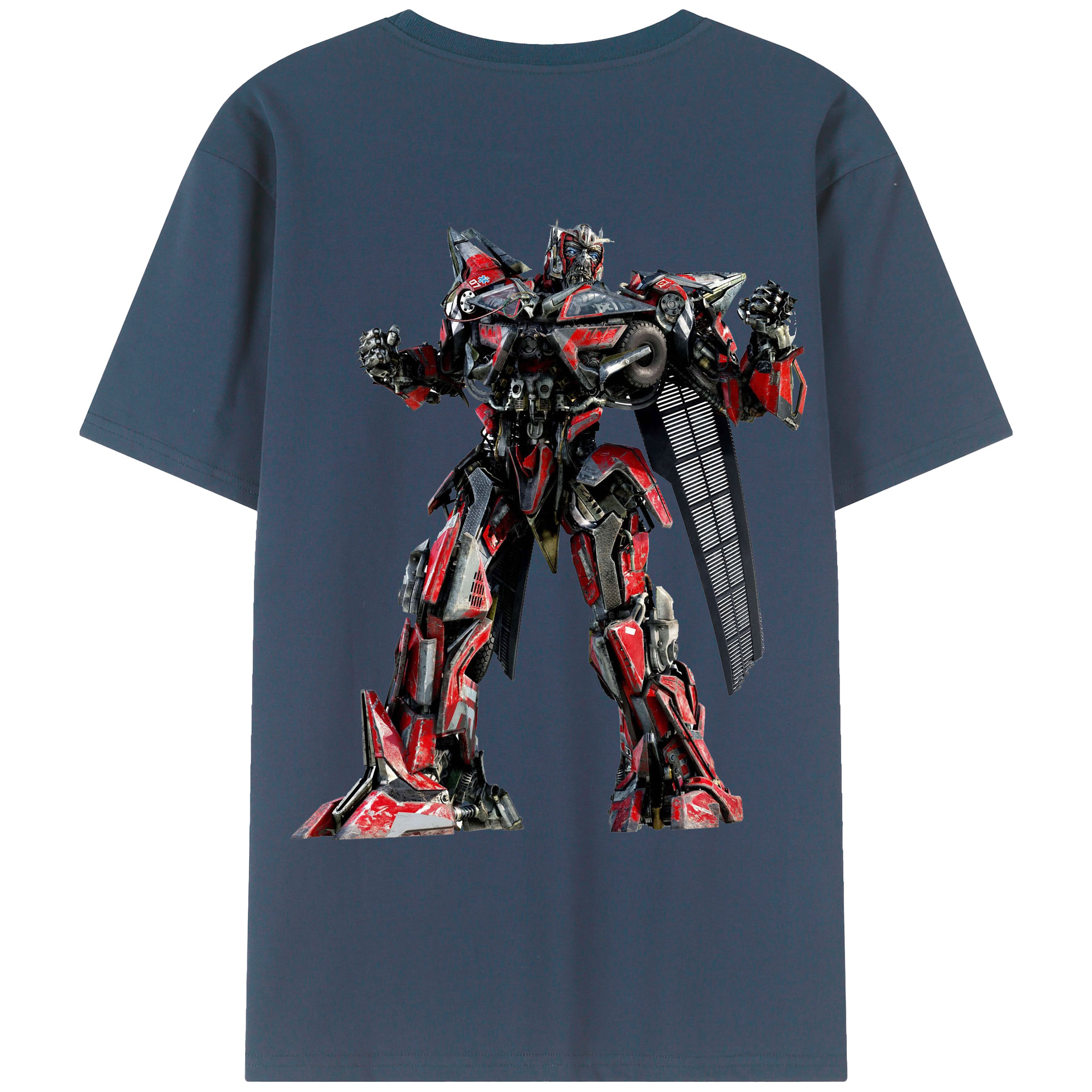 （画像用）  綿100％ メンズ半袖Tシャツ（バックプリント） 通気性