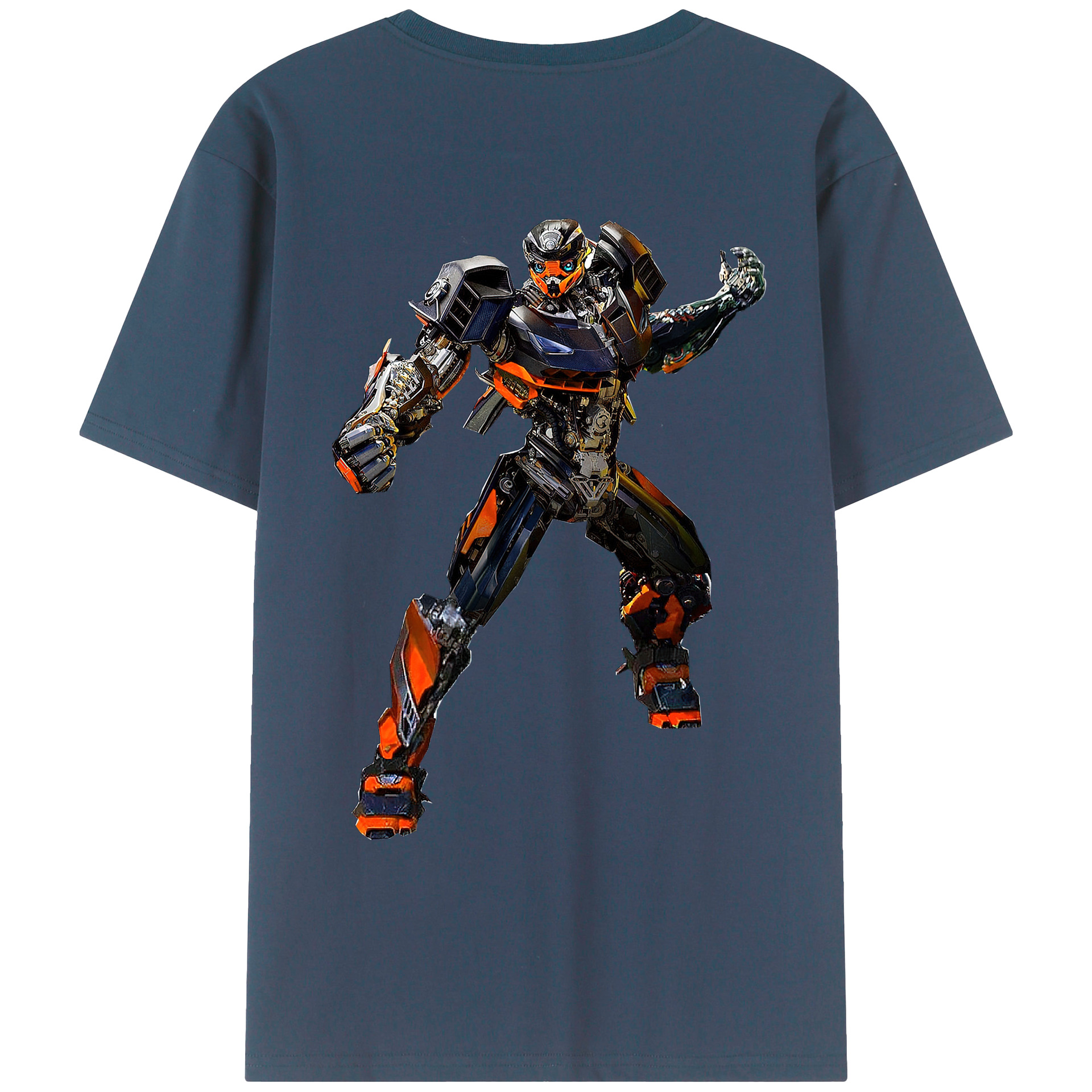 （画像用）  綿100％ メンズ半袖Tシャツ（バックプリント） 通気性