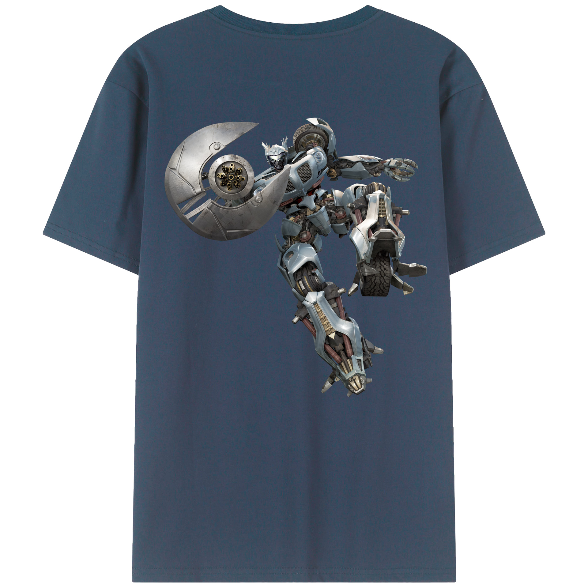 （画像用）  綿100％ メンズ半袖Tシャツ（バックプリント） 通気性