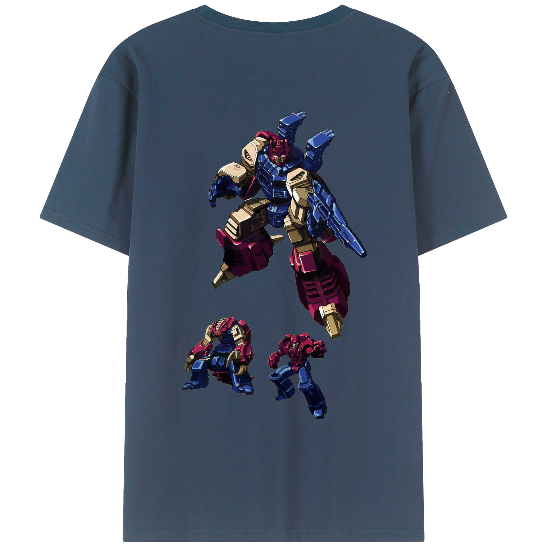 （画像用）  綿100％ メンズ半袖Tシャツ（バックプリント） 通気性