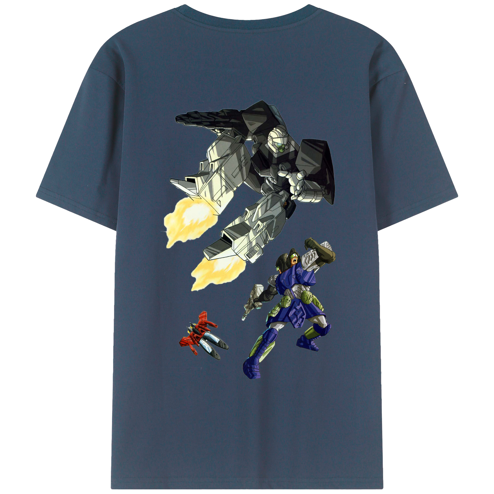 （画像用）  綿100％ メンズ半袖Tシャツ（バックプリント） 通気性