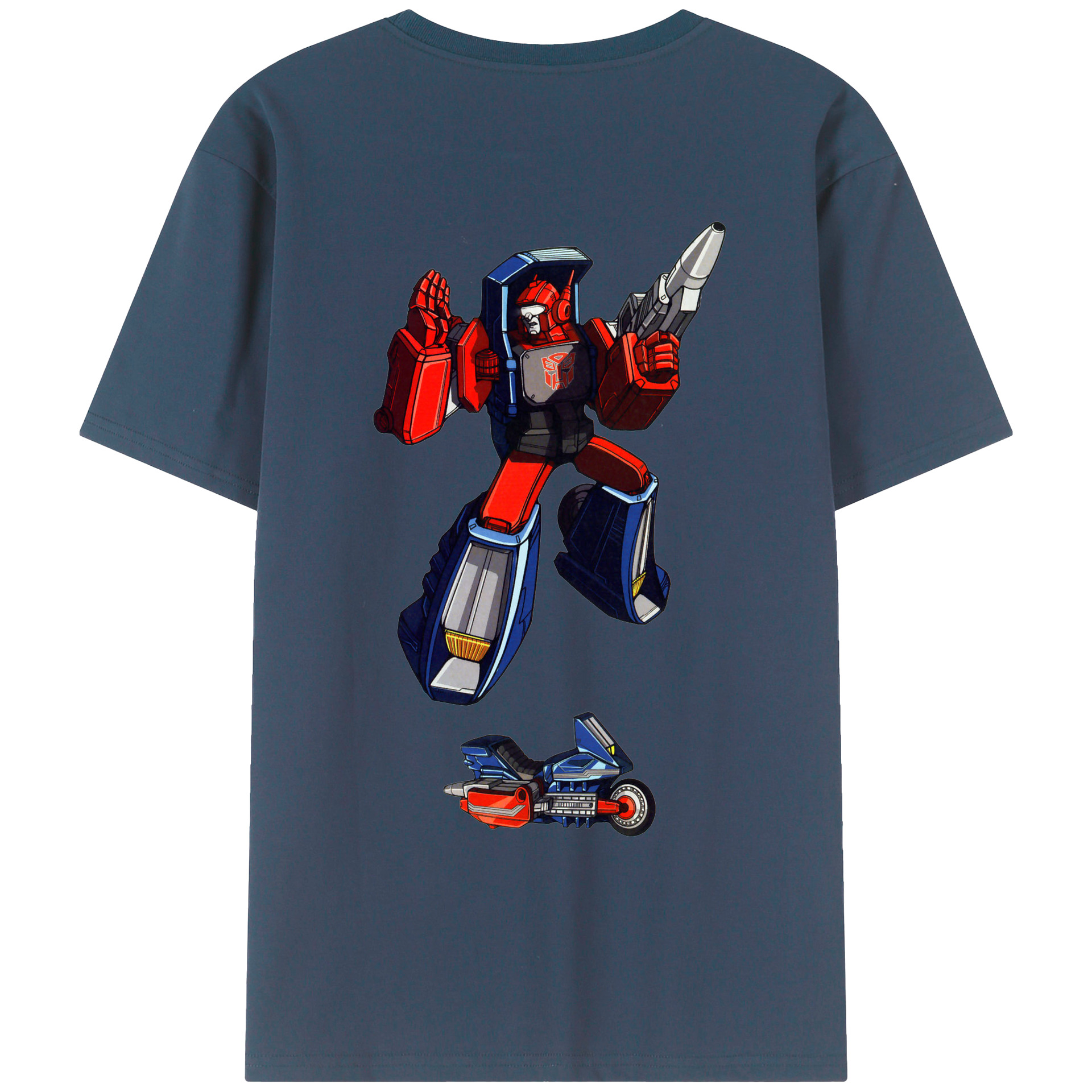 （画像用）  綿100％ メンズ半袖Tシャツ（バックプリント） 通気性