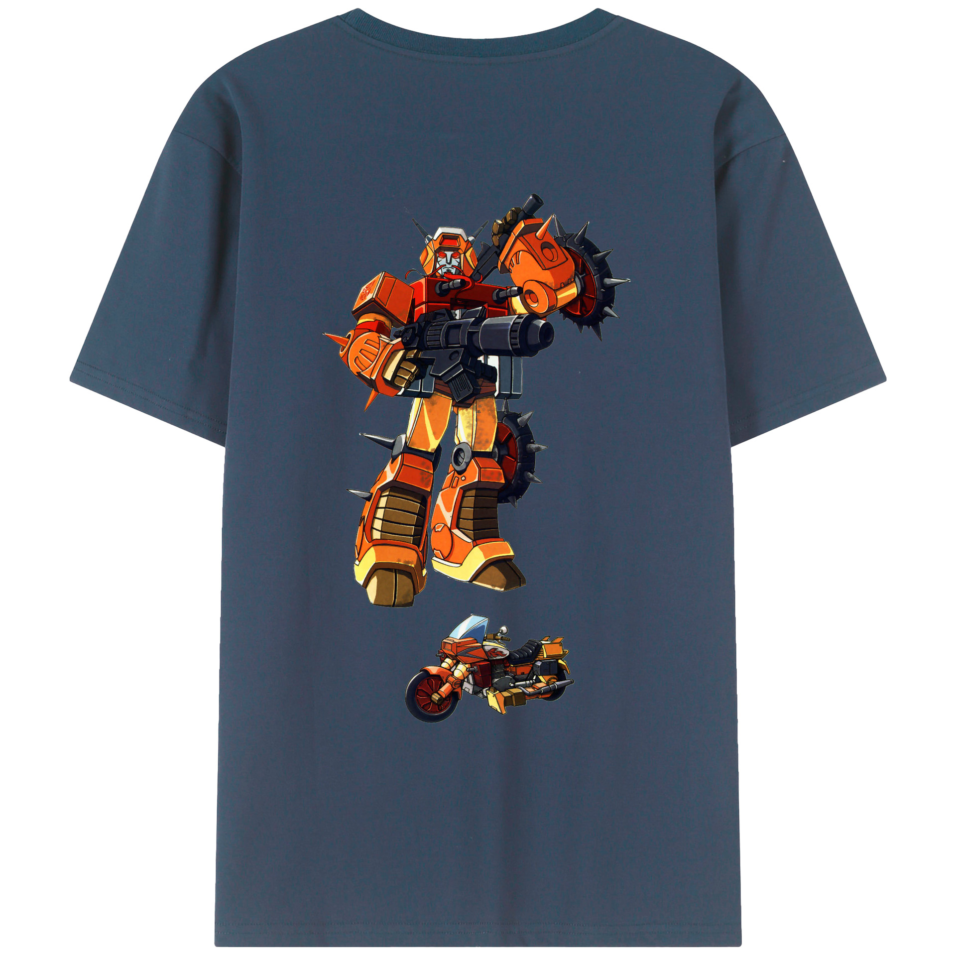 （画像用）  綿100％ メンズ半袖Tシャツ（バックプリント） 通気性