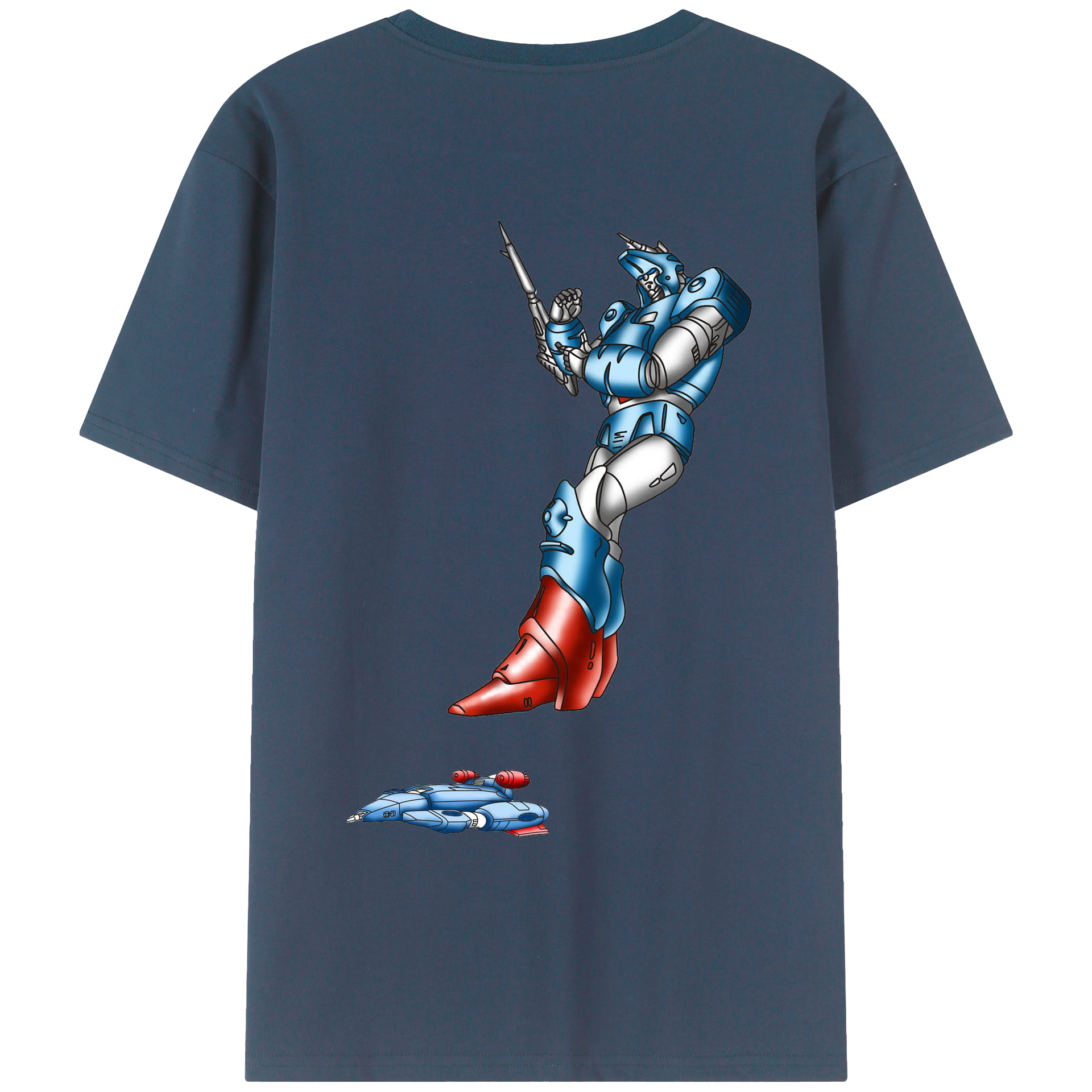 （画像用）  綿100％ メンズ半袖Tシャツ（バックプリント） 通気性