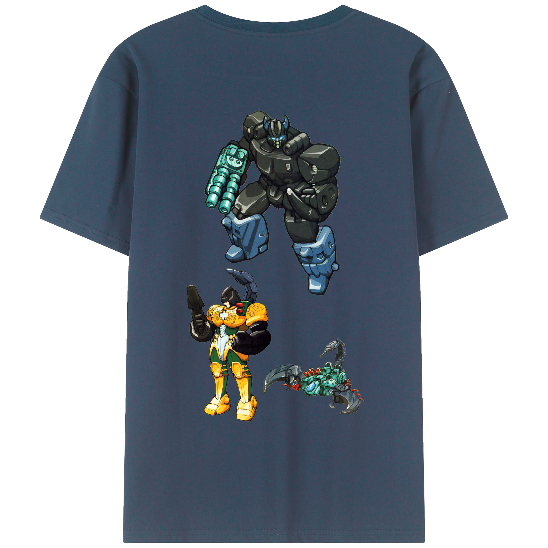 （画像用）  綿100％ メンズ半袖Tシャツ（バックプリント） 通気性