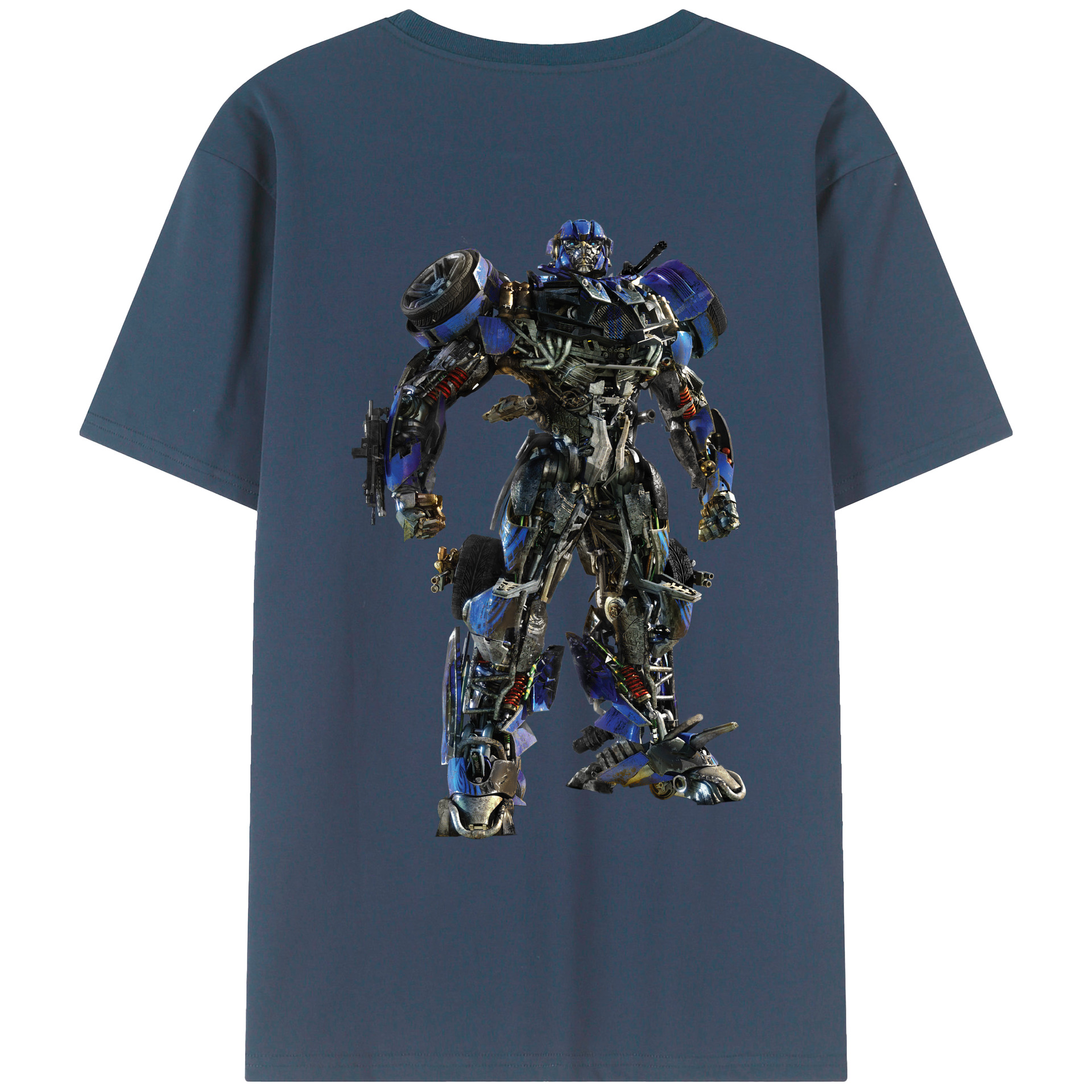 （画像用）  綿100％ メンズ半袖Tシャツ（バックプリント） 通気性