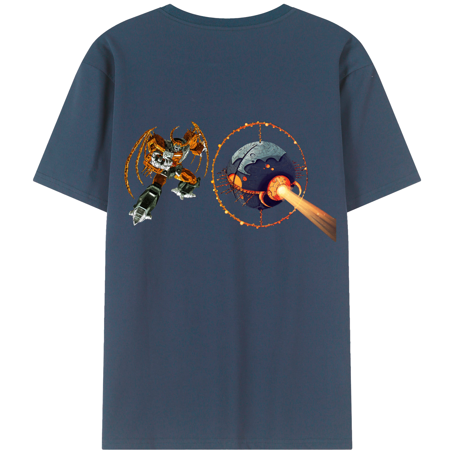（画像用）  綿100％ メンズ半袖Tシャツ（バックプリント） 通気性