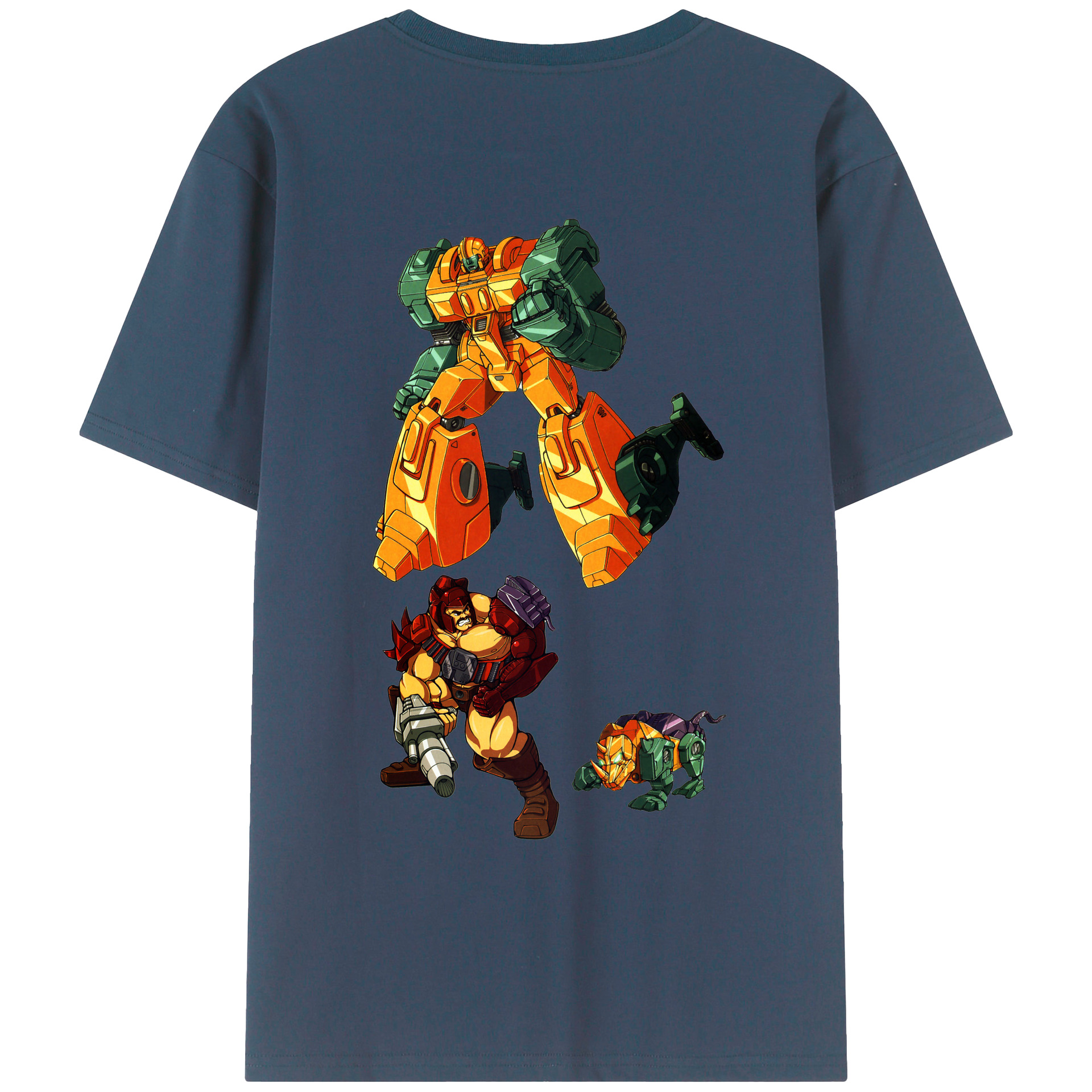 （画像用）  綿100％ メンズ半袖Tシャツ（バックプリント） 通気性