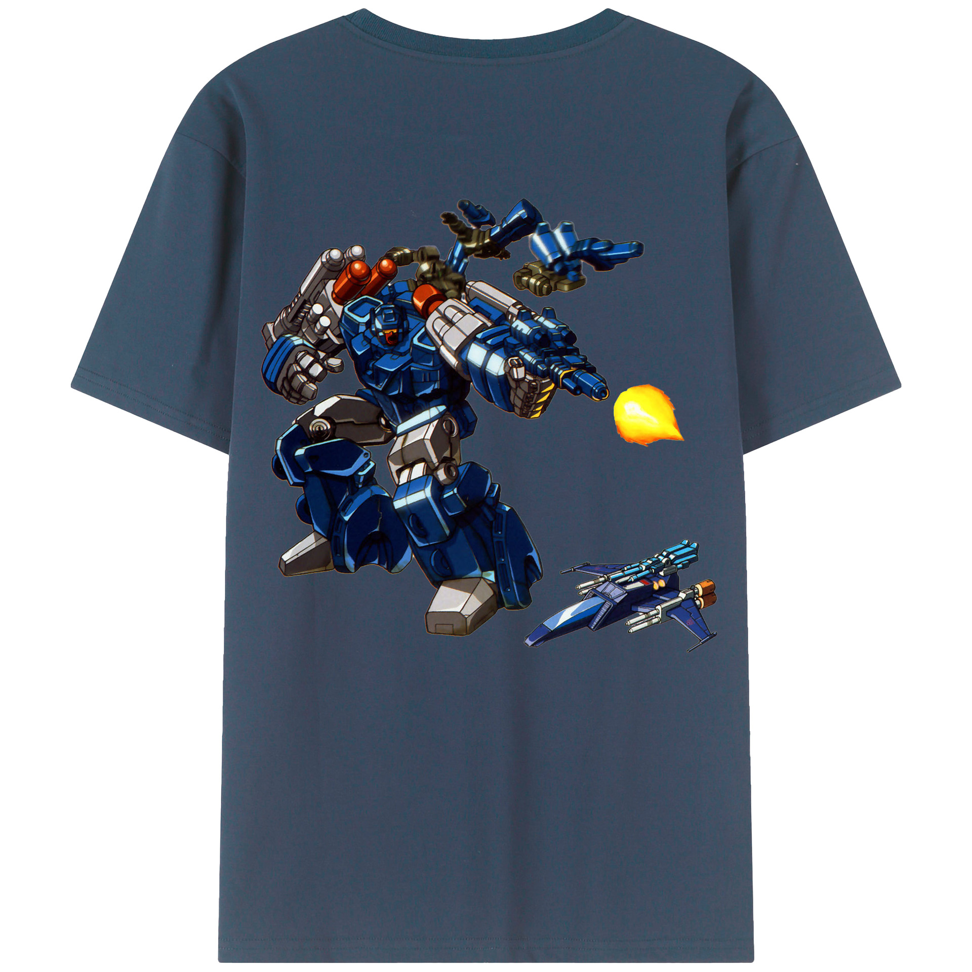 （画像用）  綿100％ メンズ半袖Tシャツ（バックプリント） 通気性