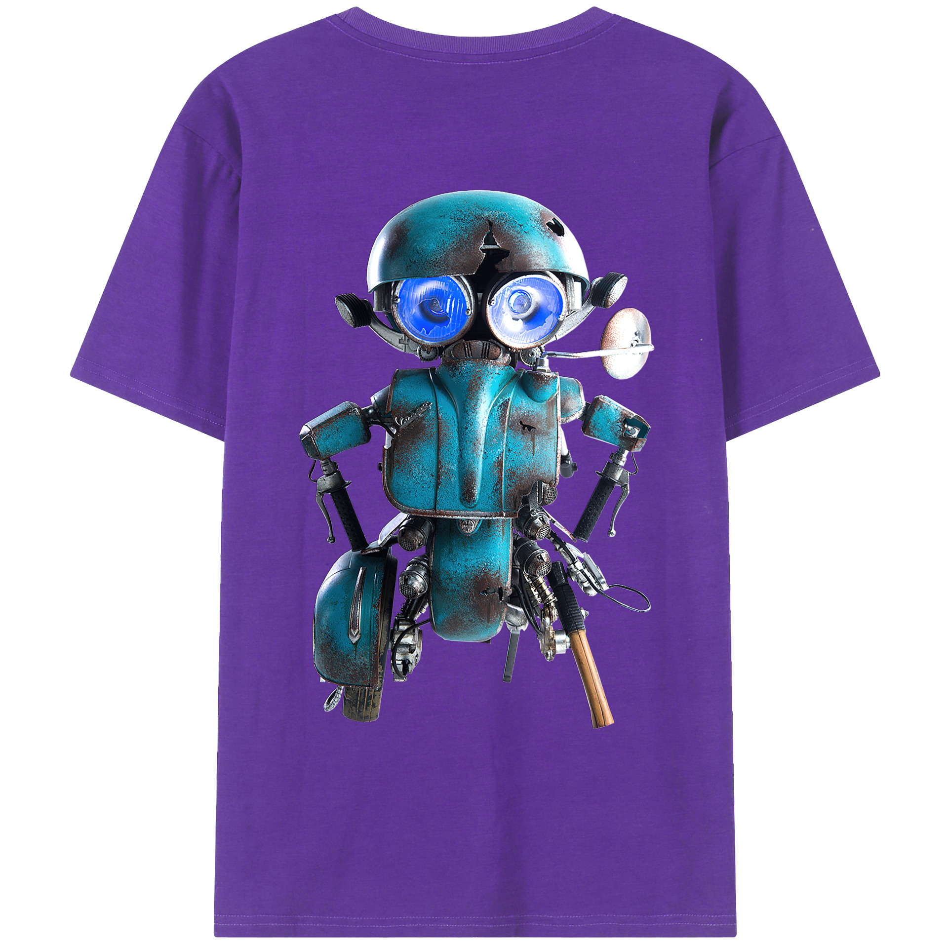 （画像用）  綿100％ メンズ半袖Tシャツ（バックプリント） 通気性