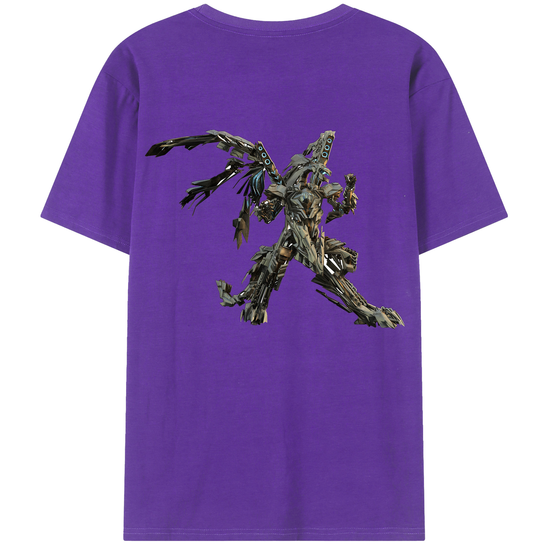 （画像用）  綿100％ メンズ半袖Tシャツ（バックプリント） 通気性