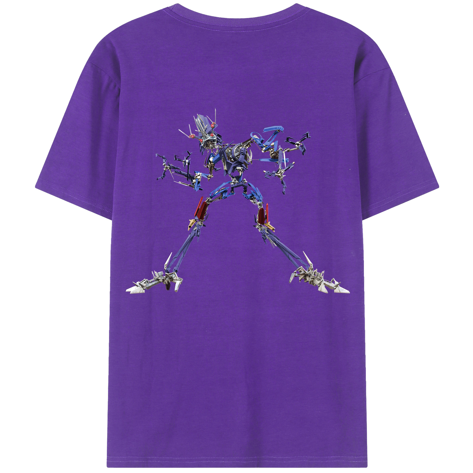（画像用）  綿100％ メンズ半袖Tシャツ（バックプリント） 通気性