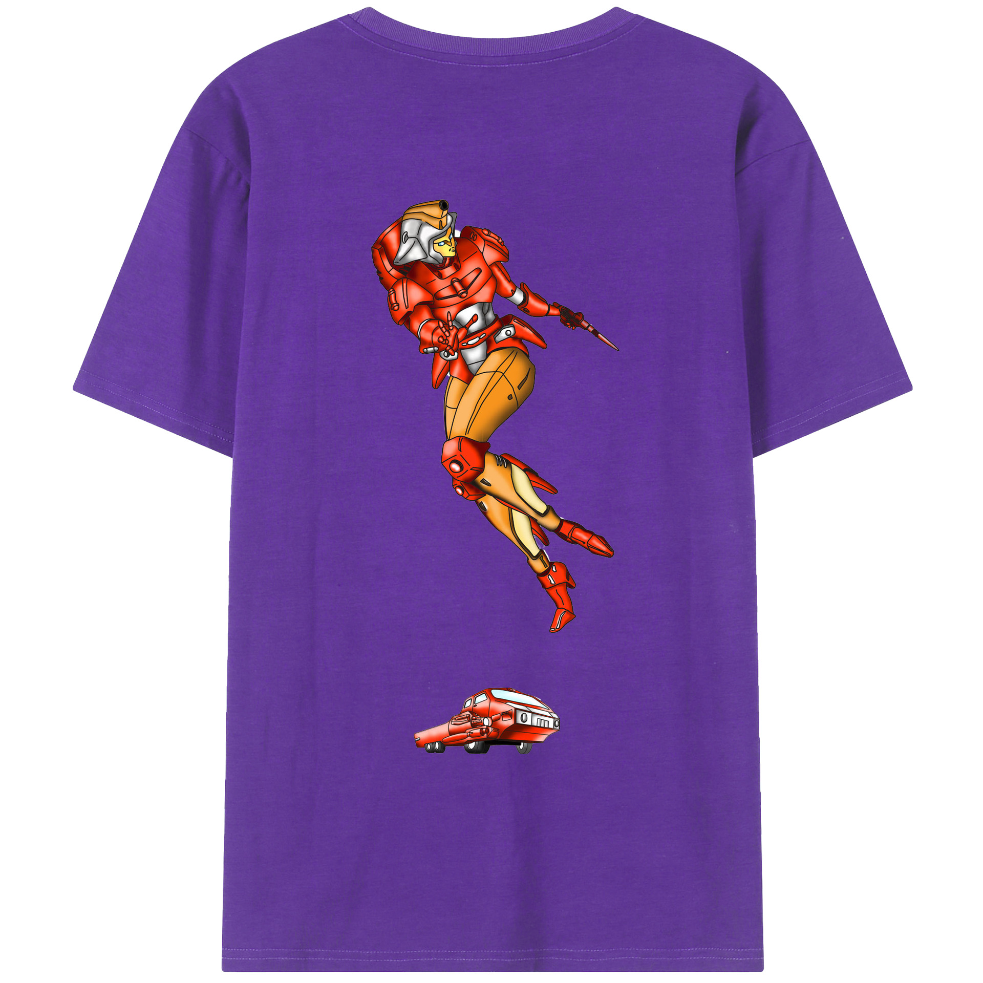 （画像用）  綿100％ メンズ半袖Tシャツ（バックプリント） 通気性