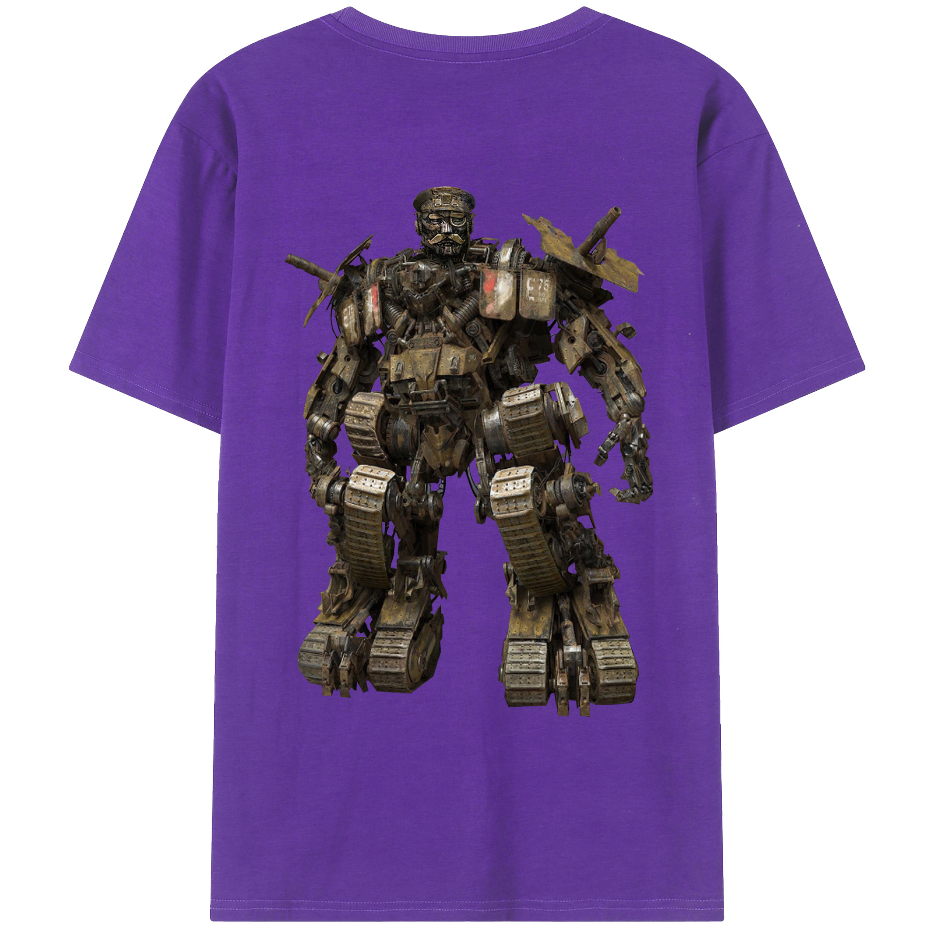 （画像用）  綿100％ メンズ半袖Tシャツ（バックプリント） 通気性