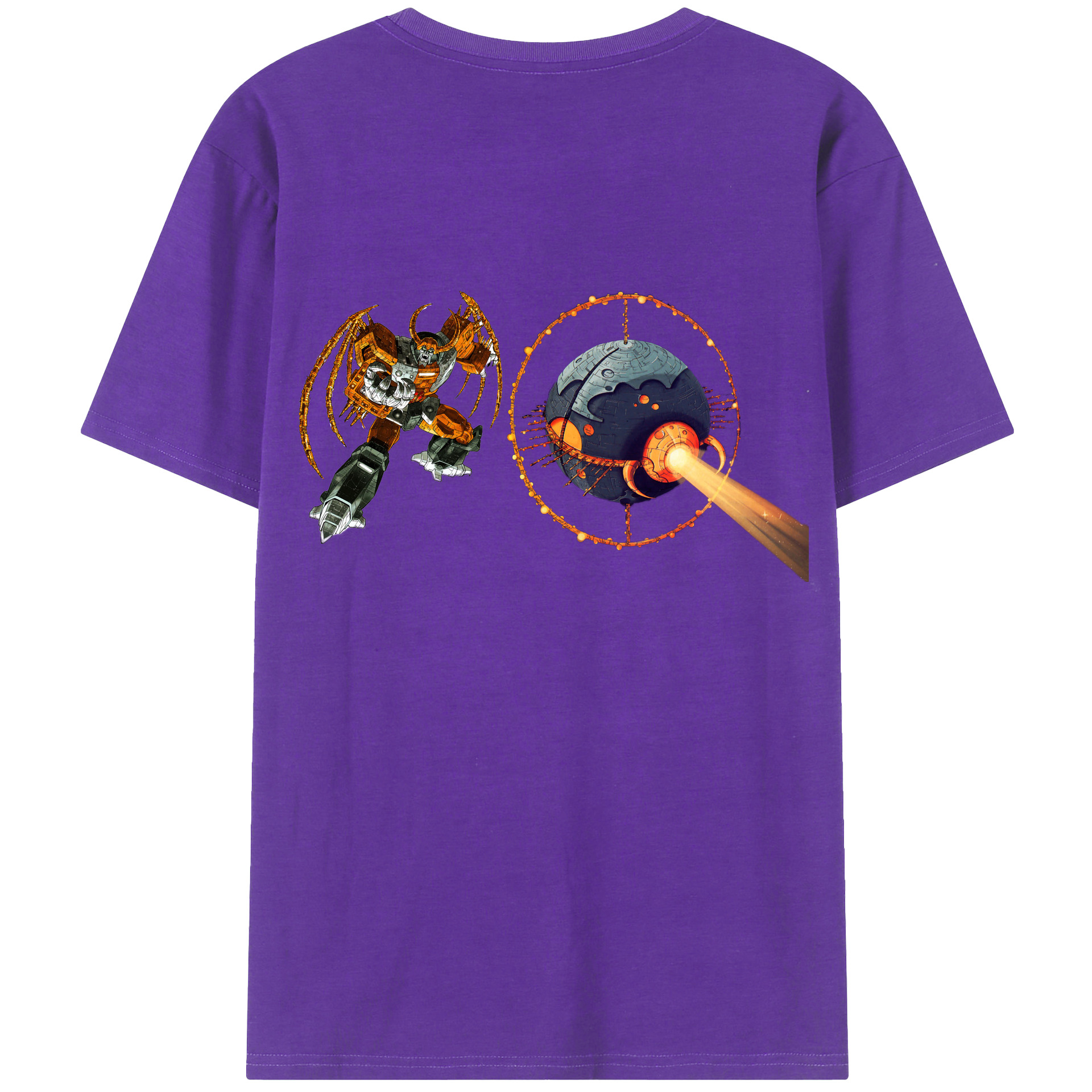 （画像用）  綿100％ メンズ半袖Tシャツ（バックプリント） 通気性