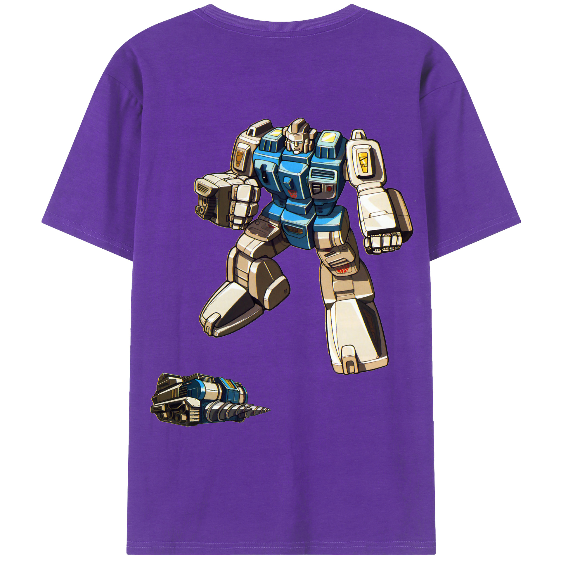  綿100％ メンズ半袖Tシャツ（バックプリント） 通気性