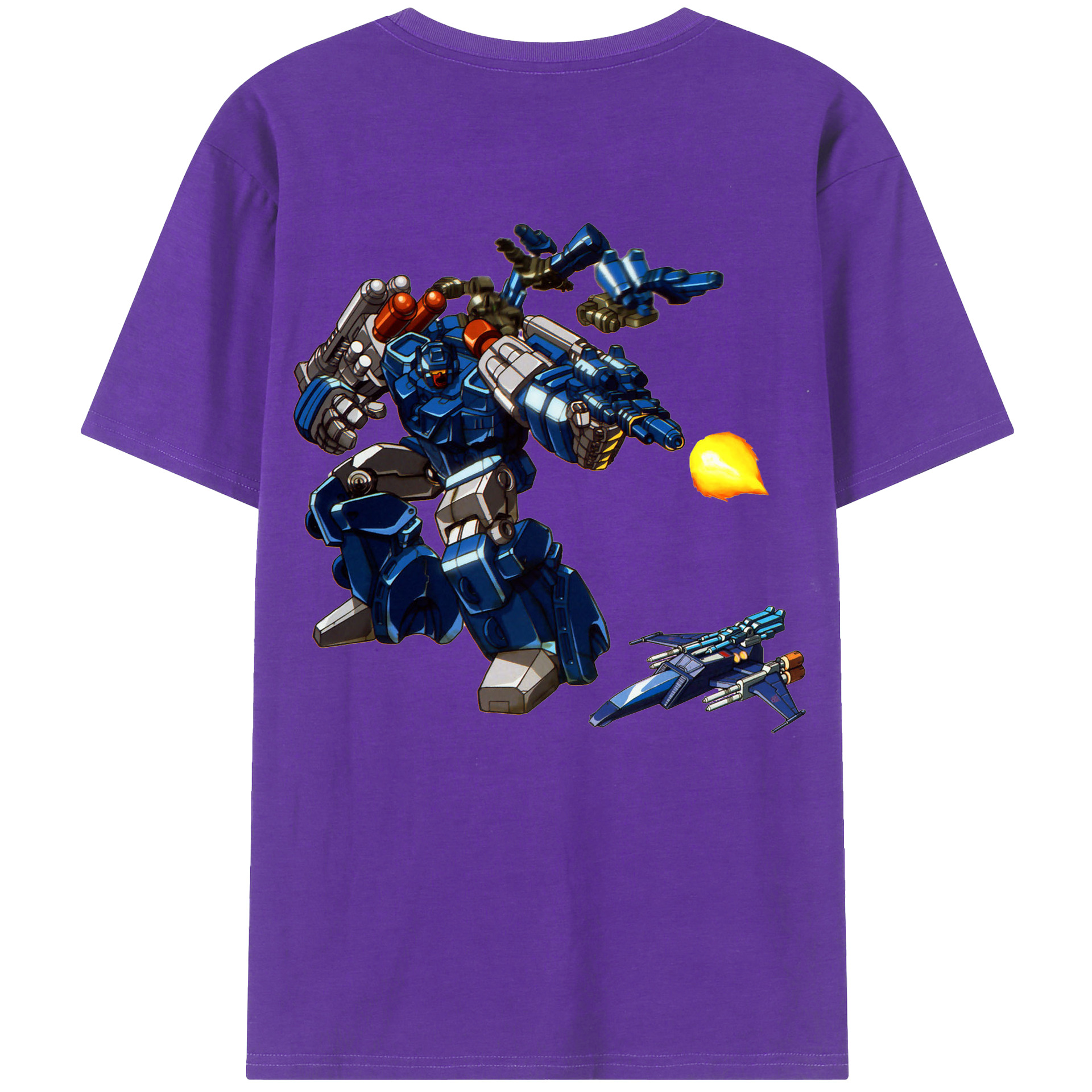 （画像用）  綿100％ メンズ半袖Tシャツ（バックプリント） 通気性