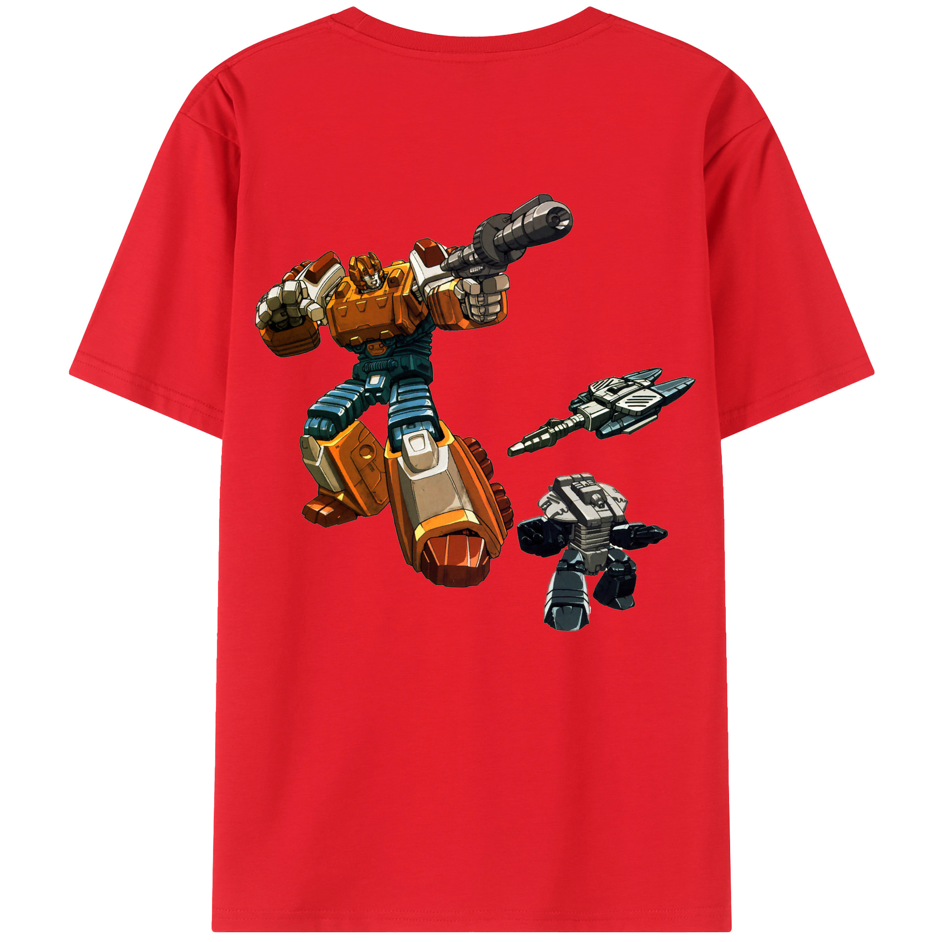 （画像用）  綿100％ メンズ半袖Tシャツ（バックプリント） 通気性