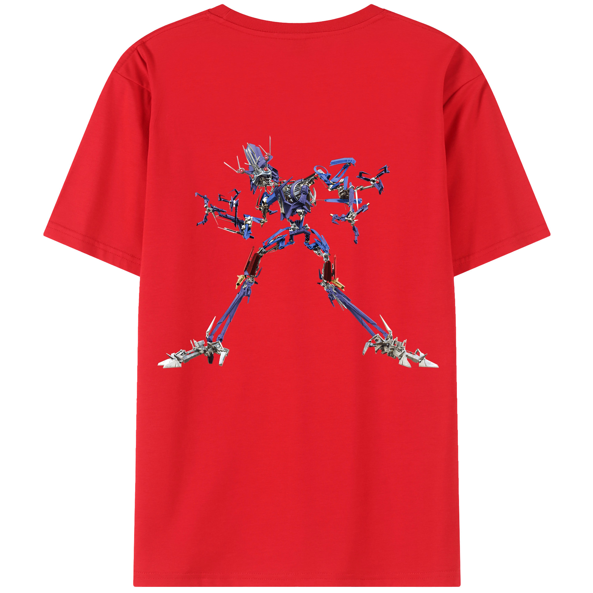 （画像用）  綿100％ メンズ半袖Tシャツ（バックプリント） 通気性