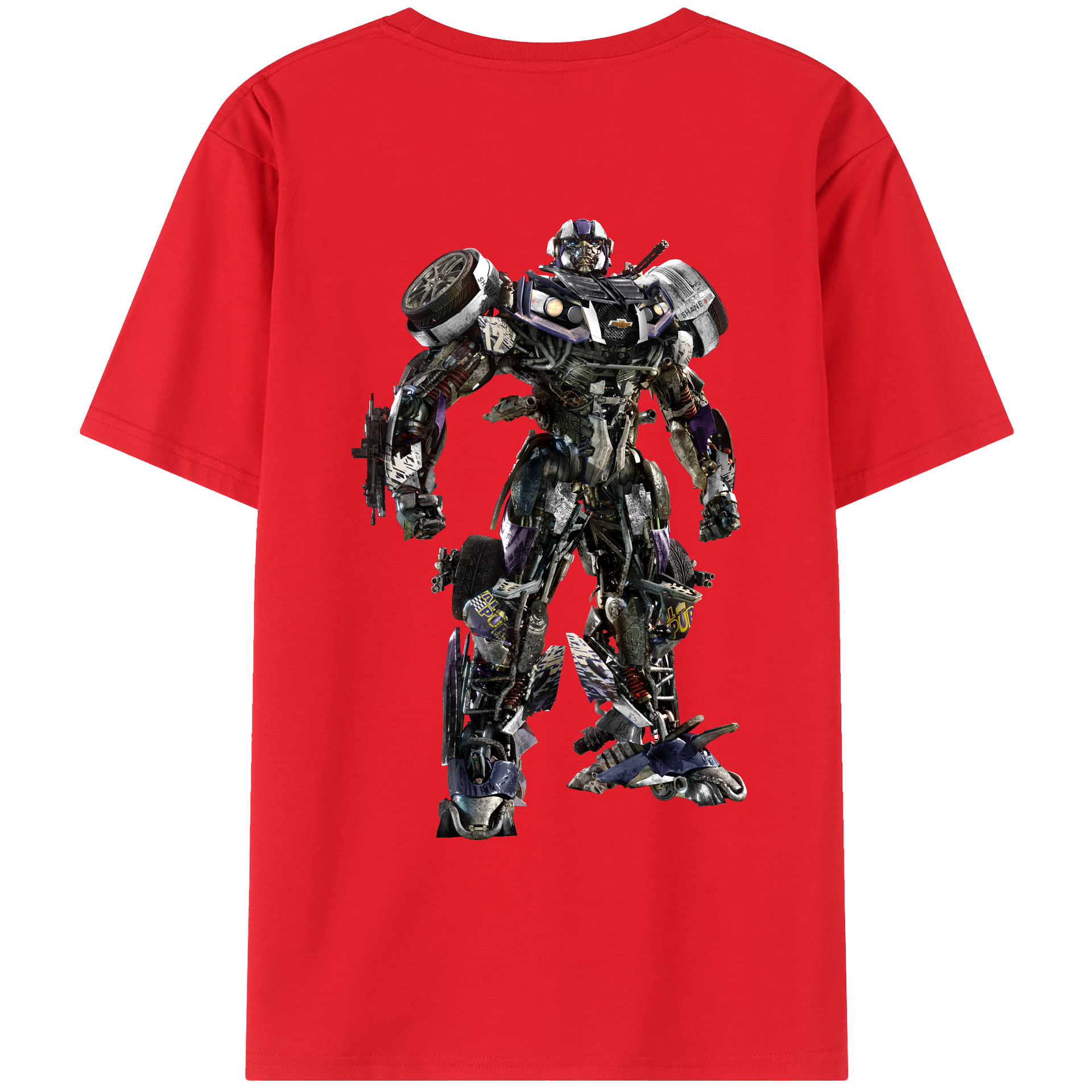 （画像用）  綿100％ メンズ半袖Tシャツ（バックプリント） 通気性