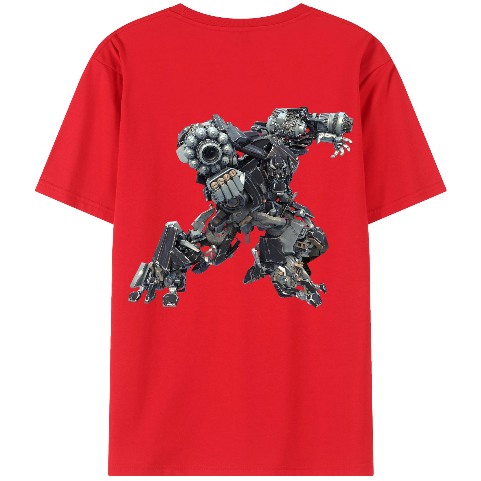 （画像用）  綿100％ メンズ半袖Tシャツ（バックプリント） 通気性