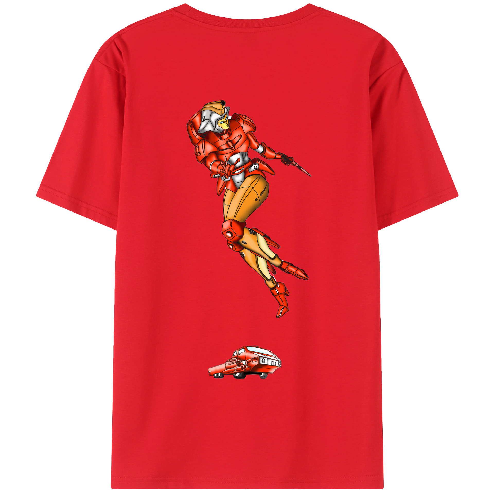 （画像用）  綿100％ メンズ半袖Tシャツ（バックプリント） 通気性