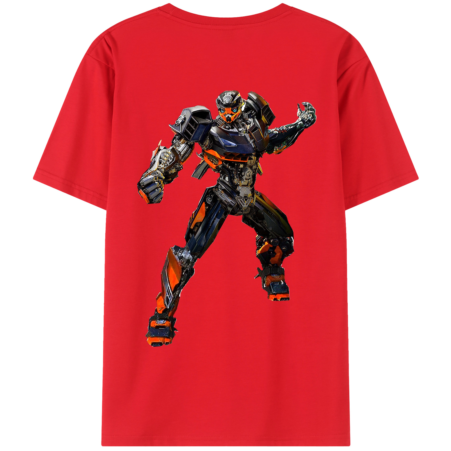 （画像用）  綿100％ メンズ半袖Tシャツ（バックプリント） 通気性
