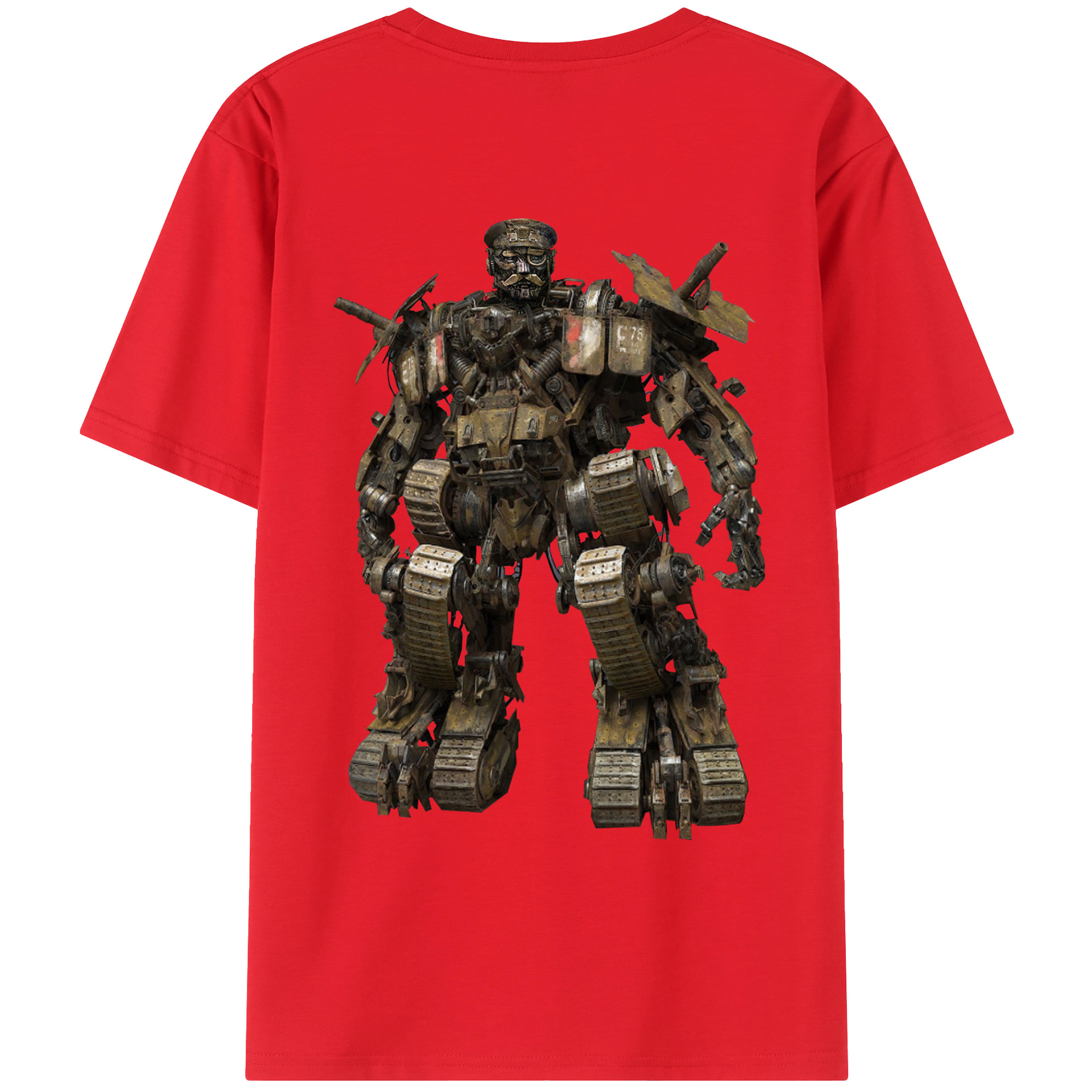 （画像用）  綿100％ メンズ半袖Tシャツ（バックプリント） 通気性
