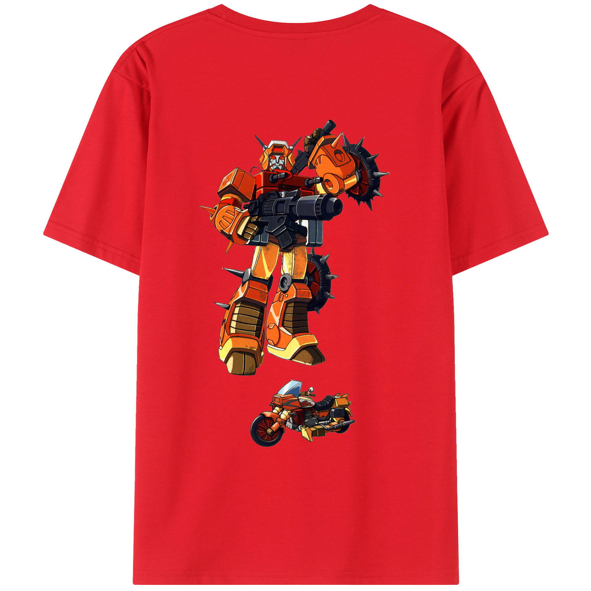 （画像用）  綿100％ メンズ半袖Tシャツ（バックプリント） 通気性