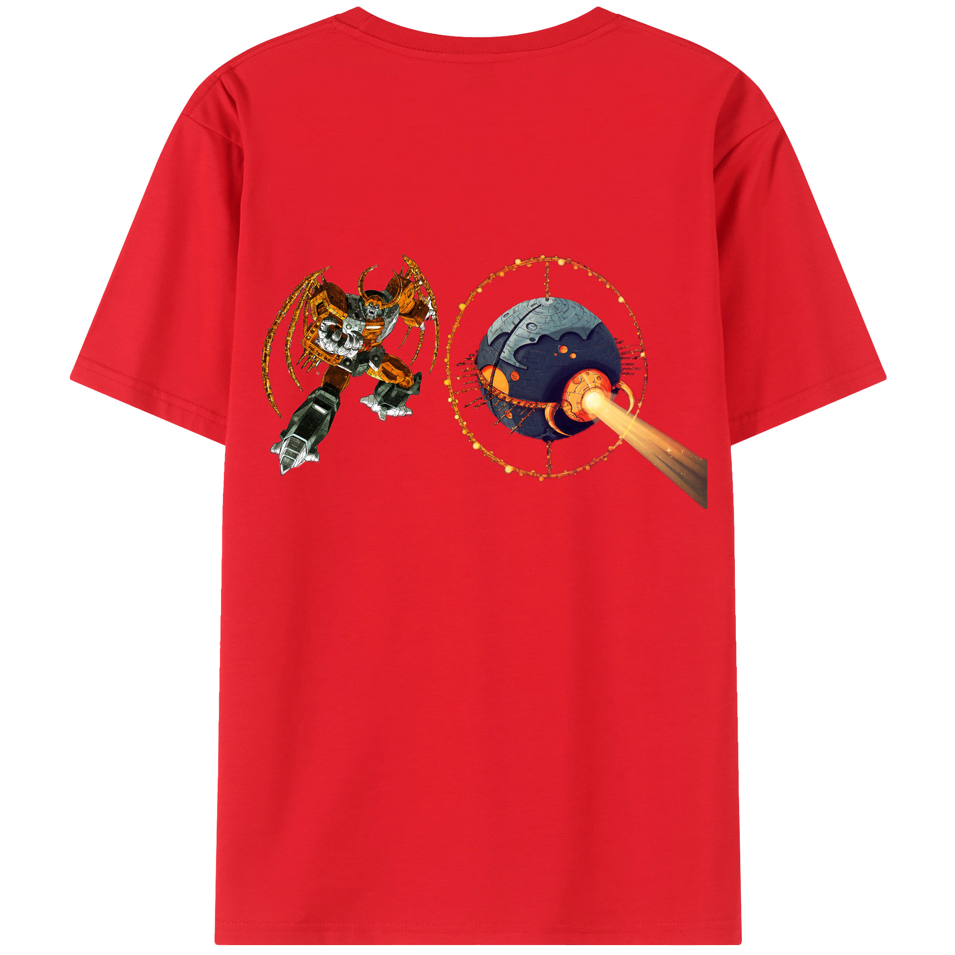 （画像用）  綿100％ メンズ半袖Tシャツ（バックプリント） 通気性
