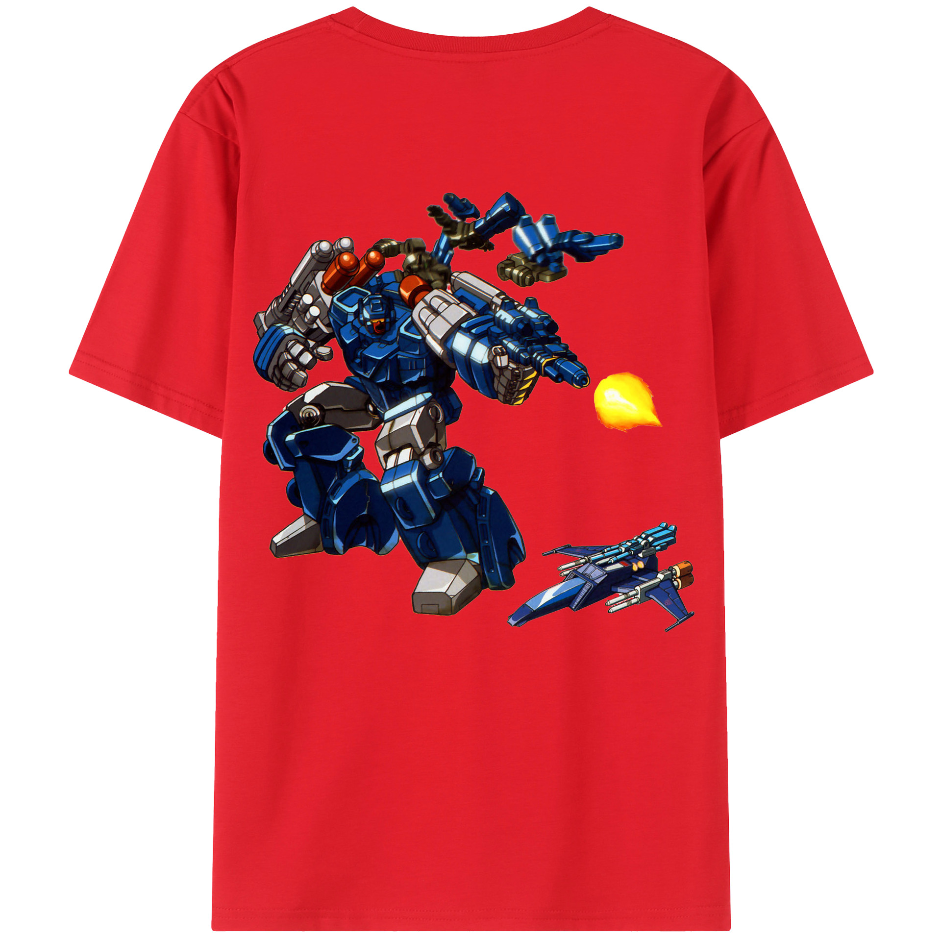 （画像用）  綿100％ メンズ半袖Tシャツ（バックプリント） 通気性