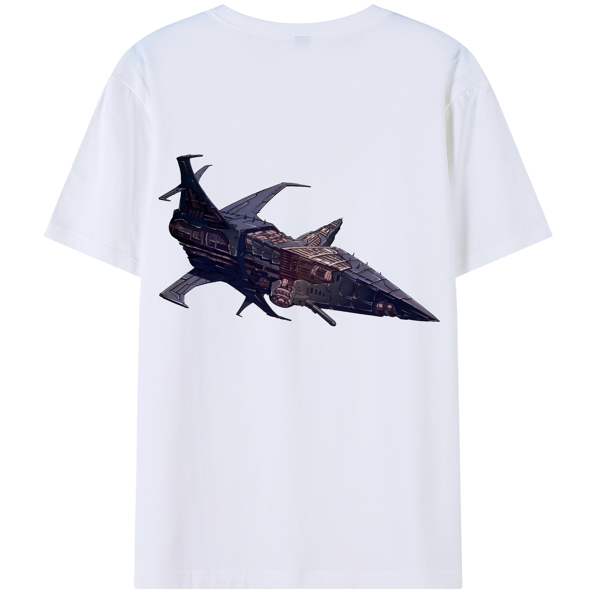 （画像用）  綿100％ メンズ半袖Tシャツ（バックプリント） 通気性