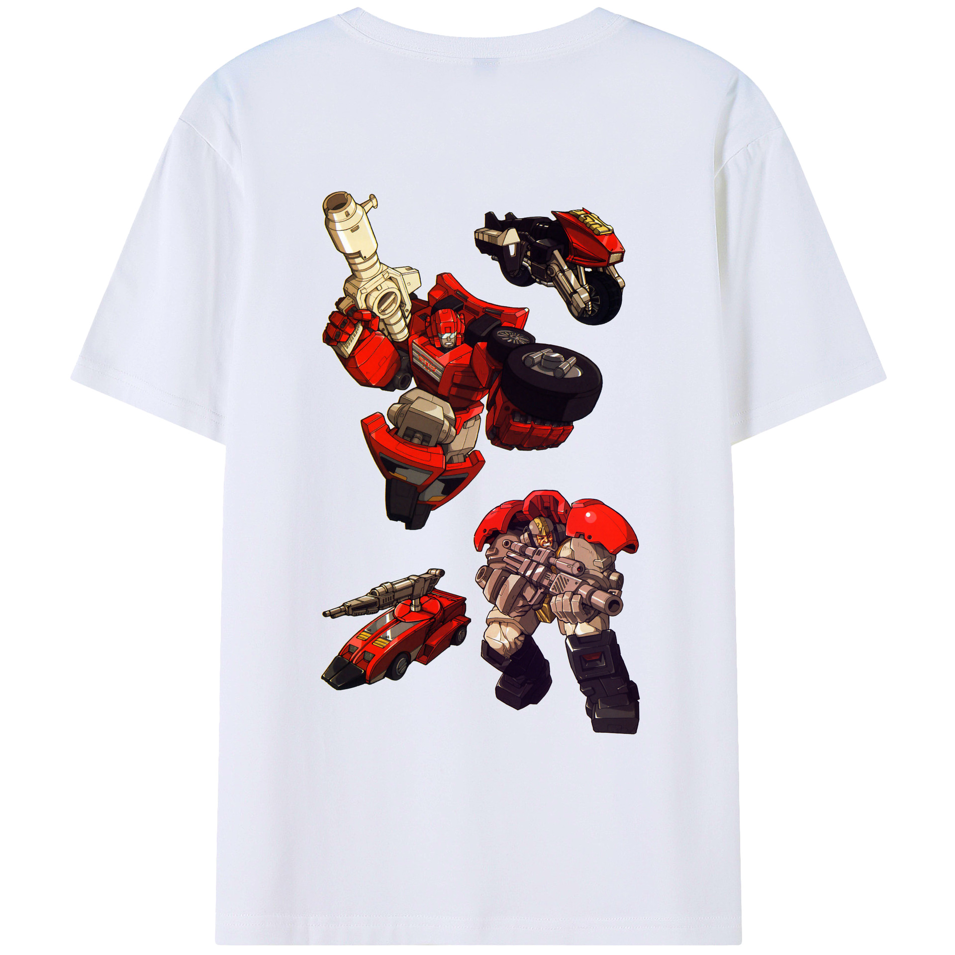 （画像用）  綿100％ メンズ半袖Tシャツ（バックプリント） 通気性