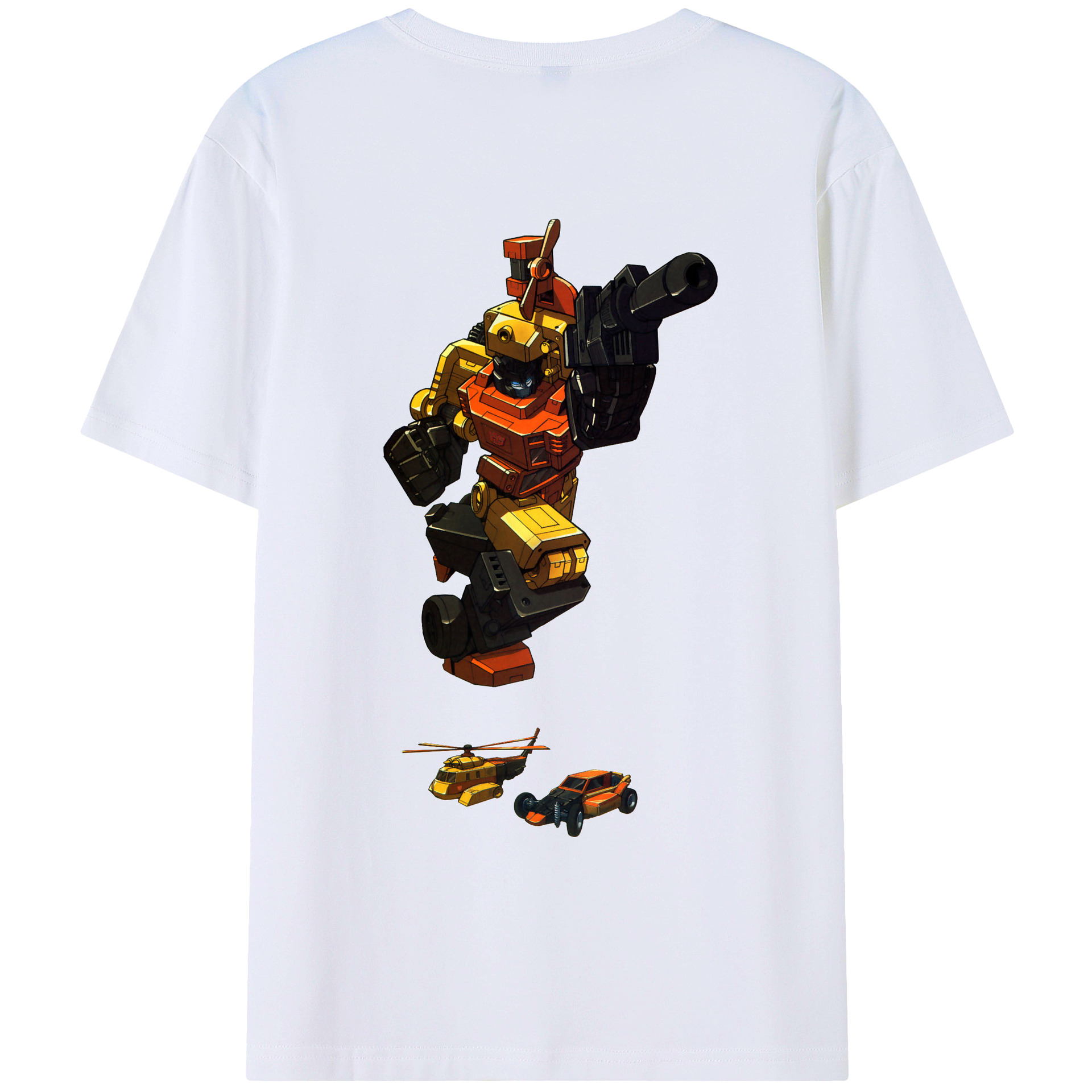（画像用）  綿100％ メンズ半袖Tシャツ（バックプリント） 通気性