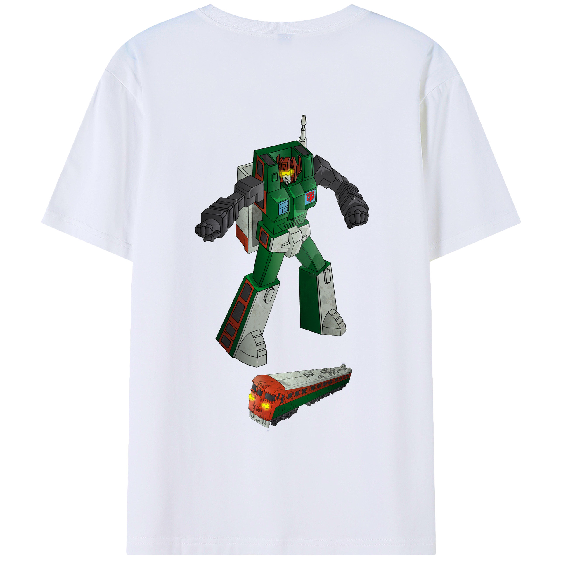 （画像用）  綿100％ メンズ半袖Tシャツ（バックプリント） 通気性