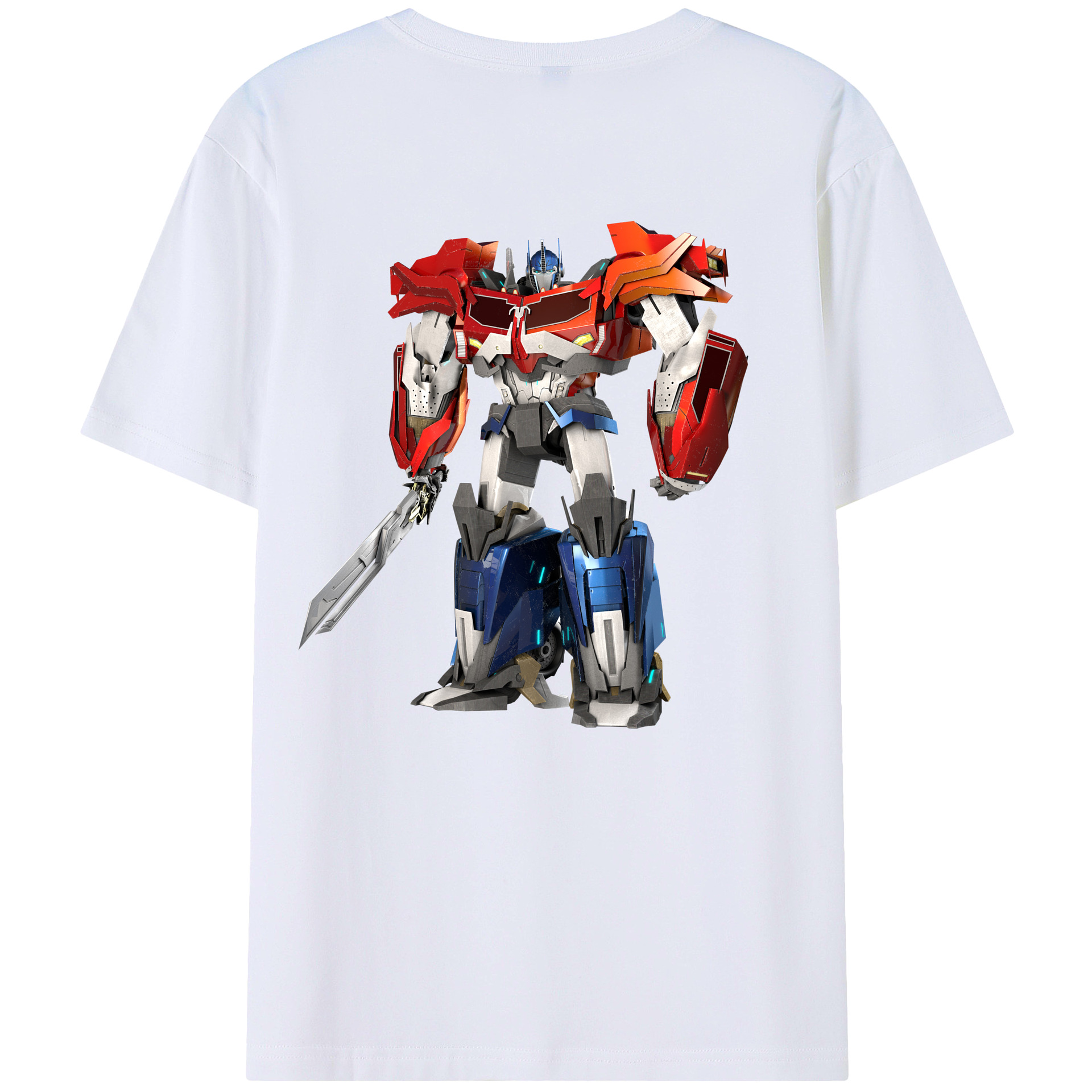 （画像用）  綿100％ メンズ半袖Tシャツ（バックプリント） 通気性