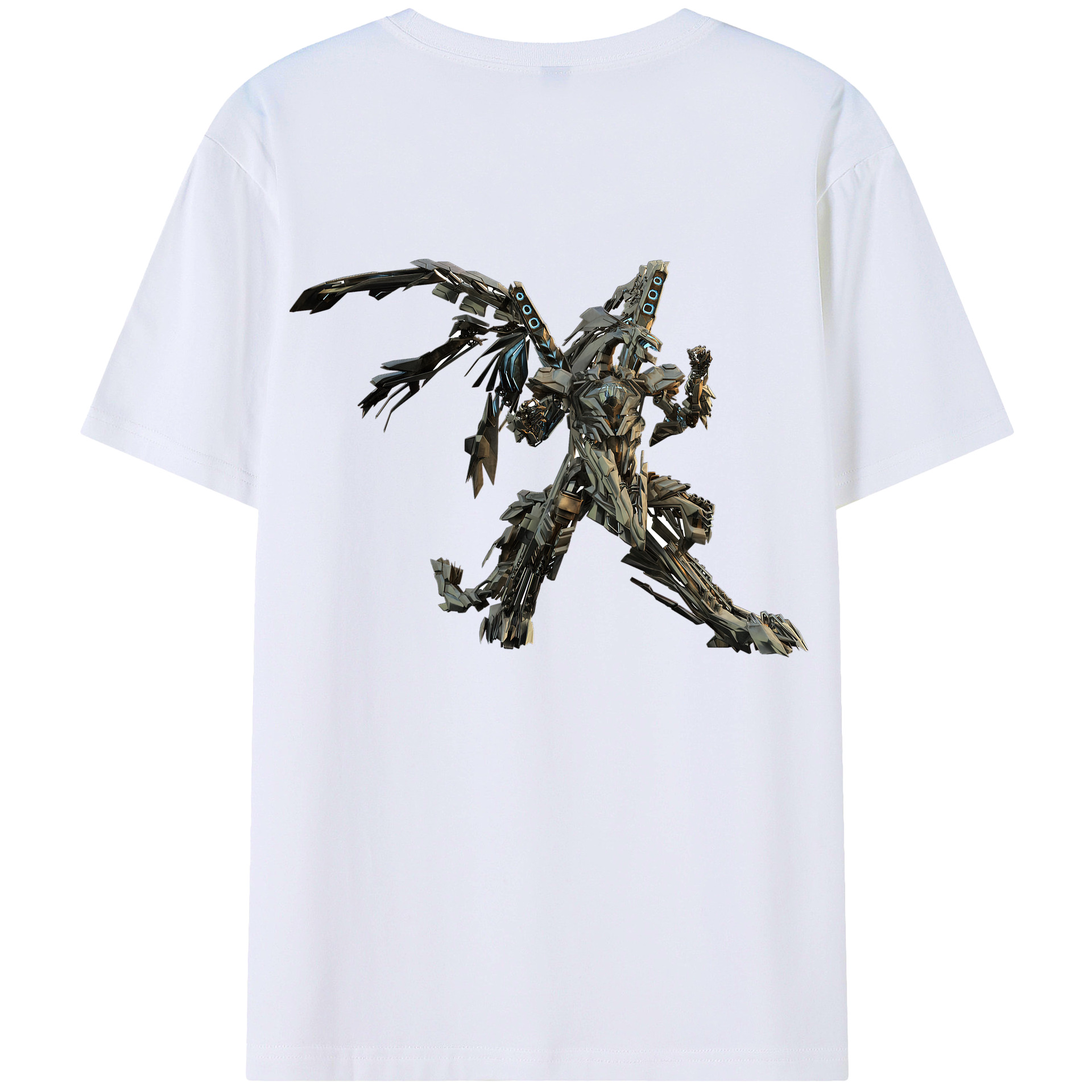 （画像用）  綿100％ メンズ半袖Tシャツ（バックプリント） 通気性