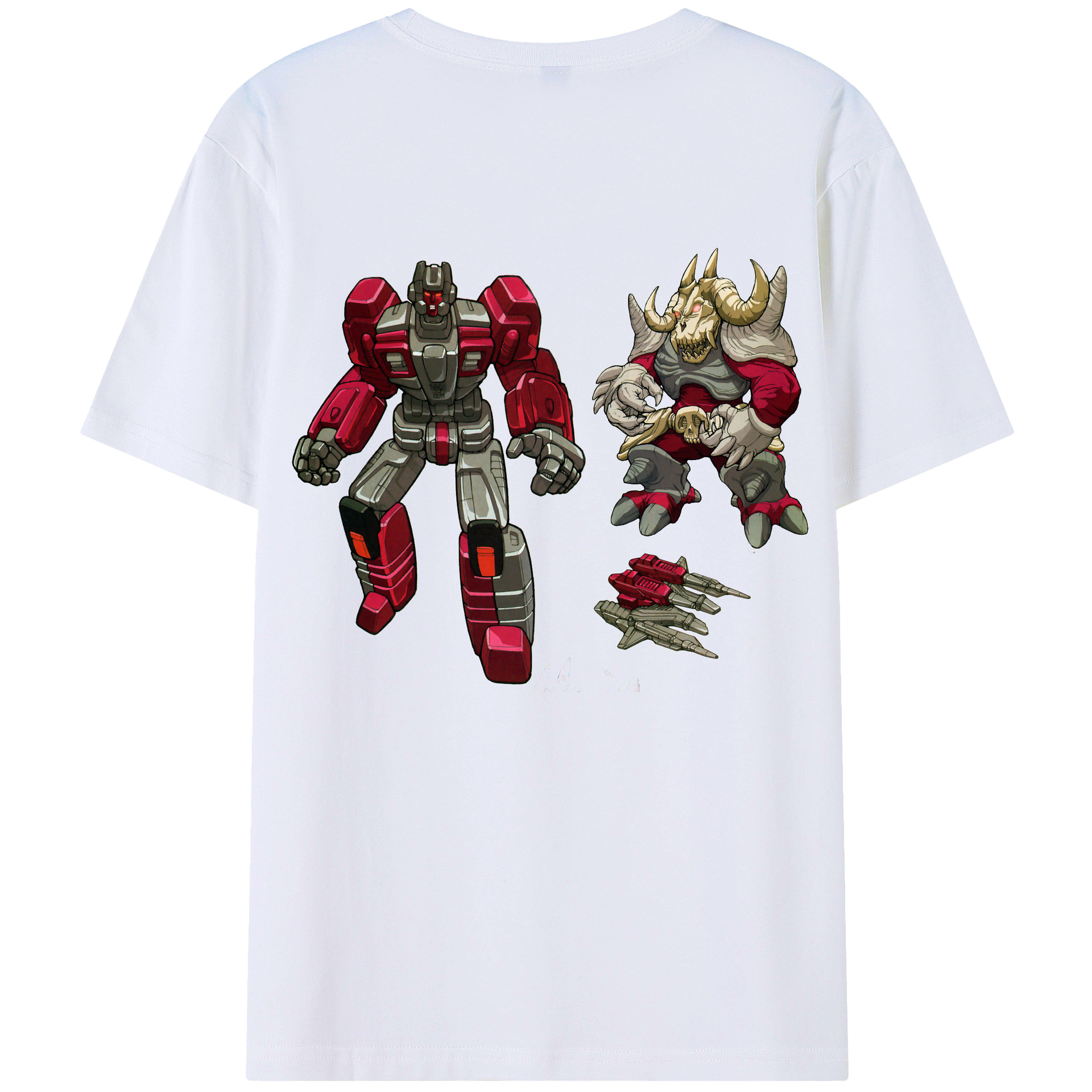 （画像用）  綿100％ メンズ半袖Tシャツ（バックプリント） 通気性