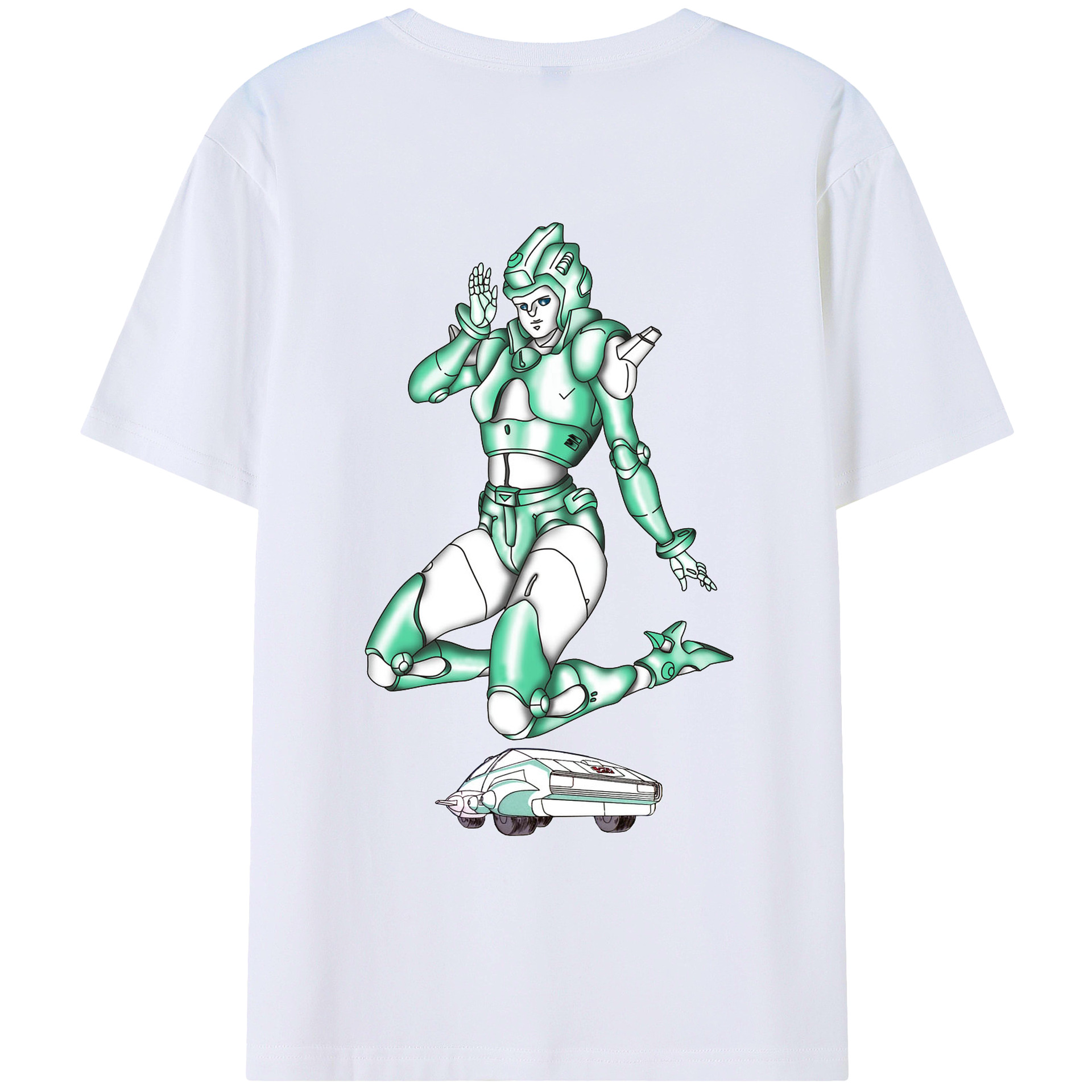 （画像用）  綿100％ メンズ半袖Tシャツ（バックプリント） 通気性