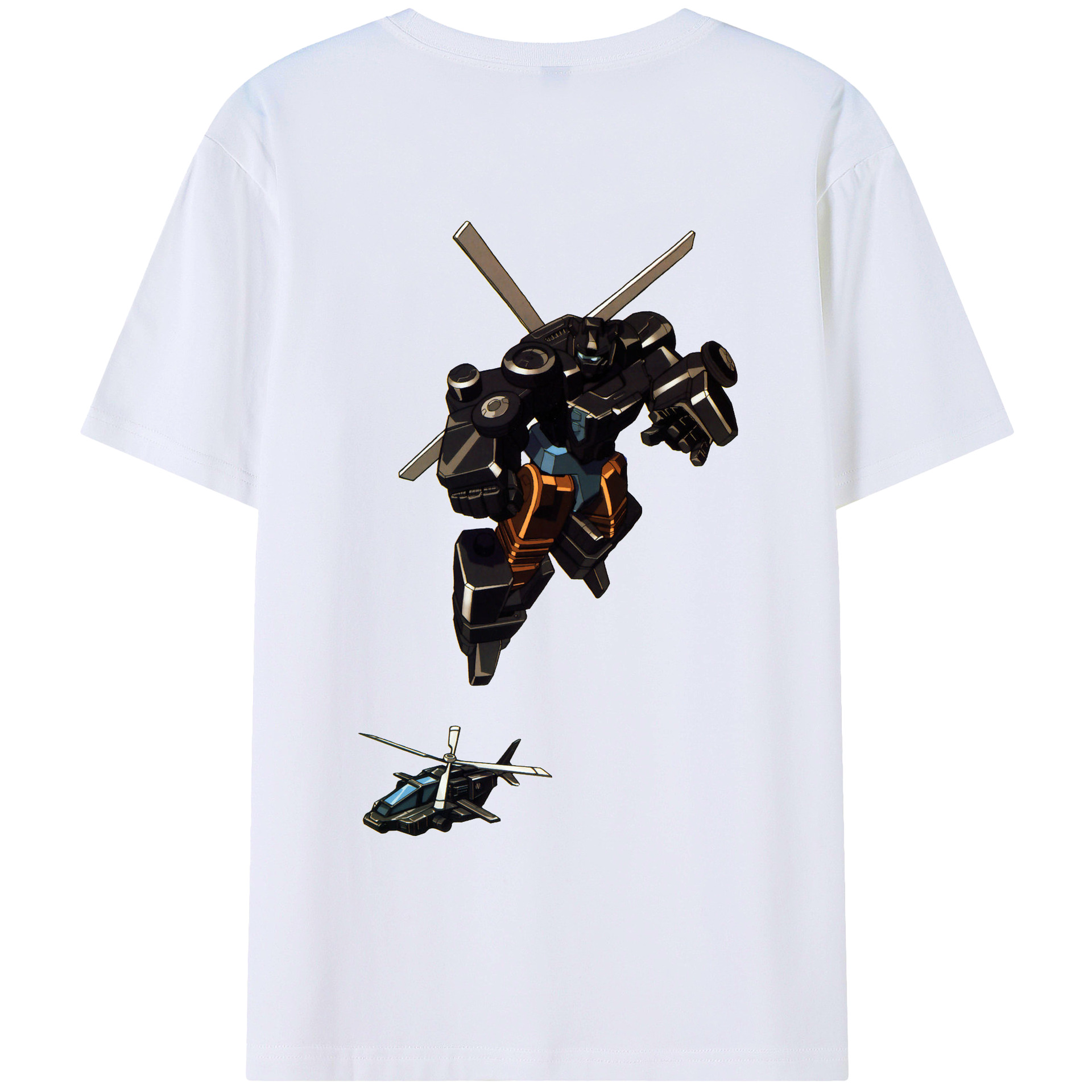 （画像用）  綿100％ メンズ半袖Tシャツ（バックプリント） 通気性