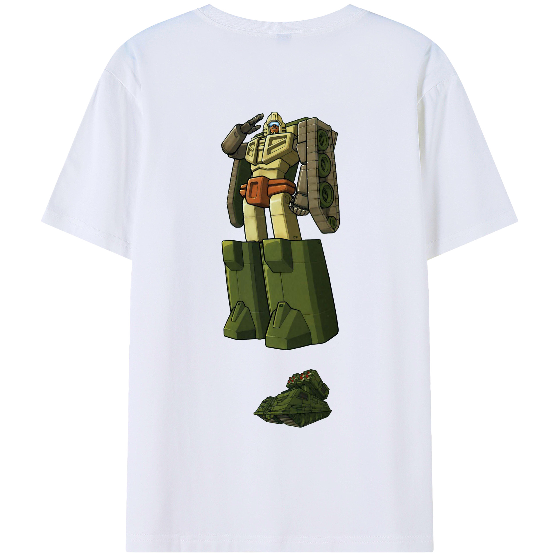 （画像用）  綿100％ メンズ半袖Tシャツ（バックプリント） 通気性