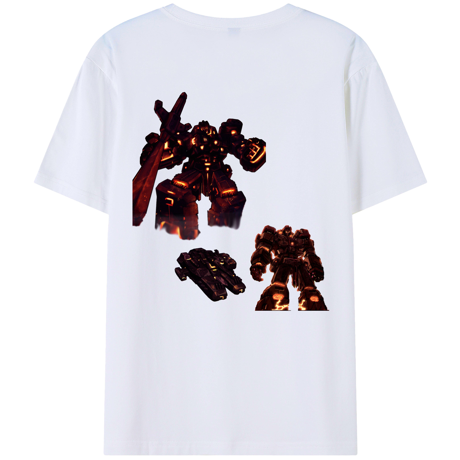 （画像用）  綿100％ メンズ半袖Tシャツ（バックプリント） 通気性