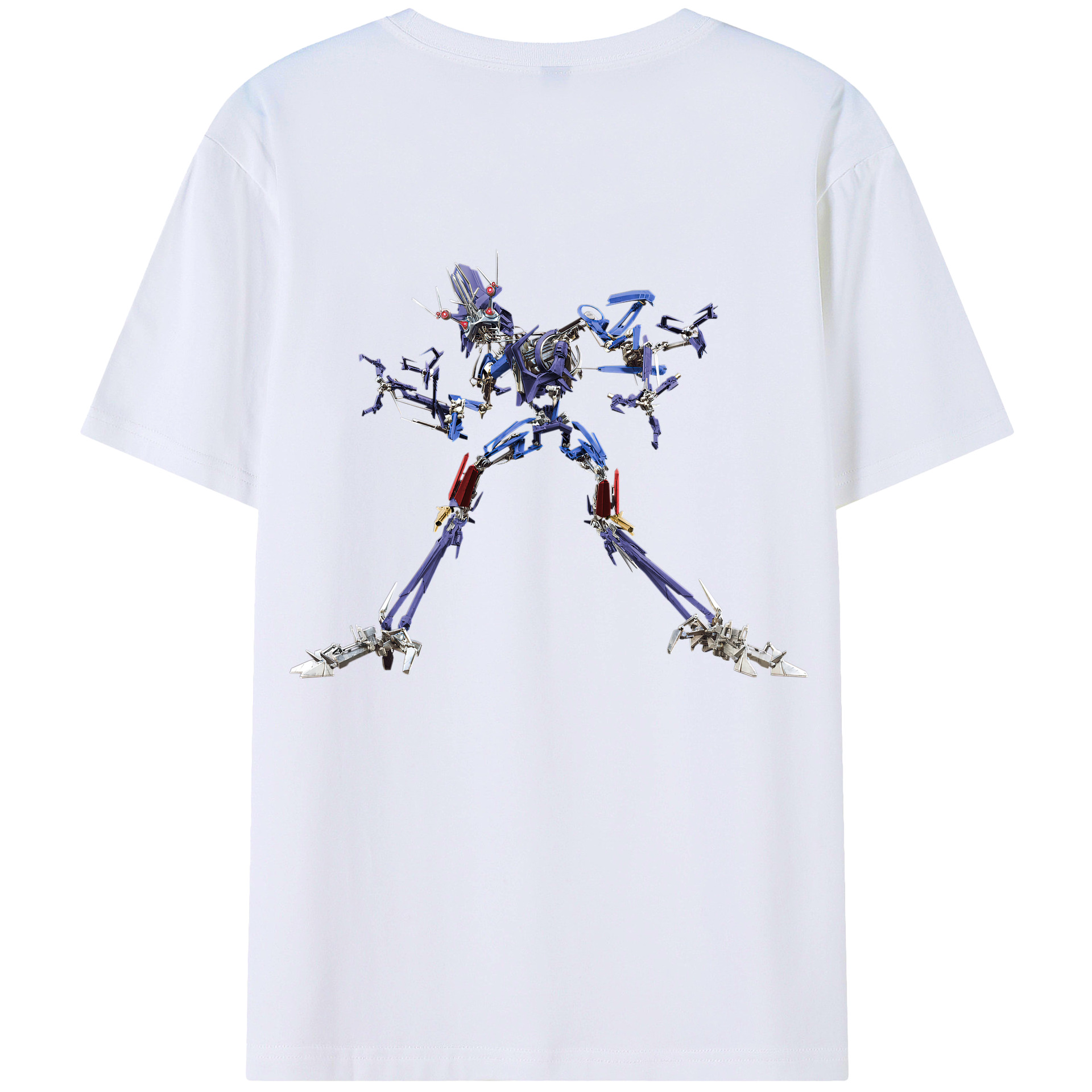 （画像用）  綿100％ メンズ半袖Tシャツ（バックプリント） 通気性